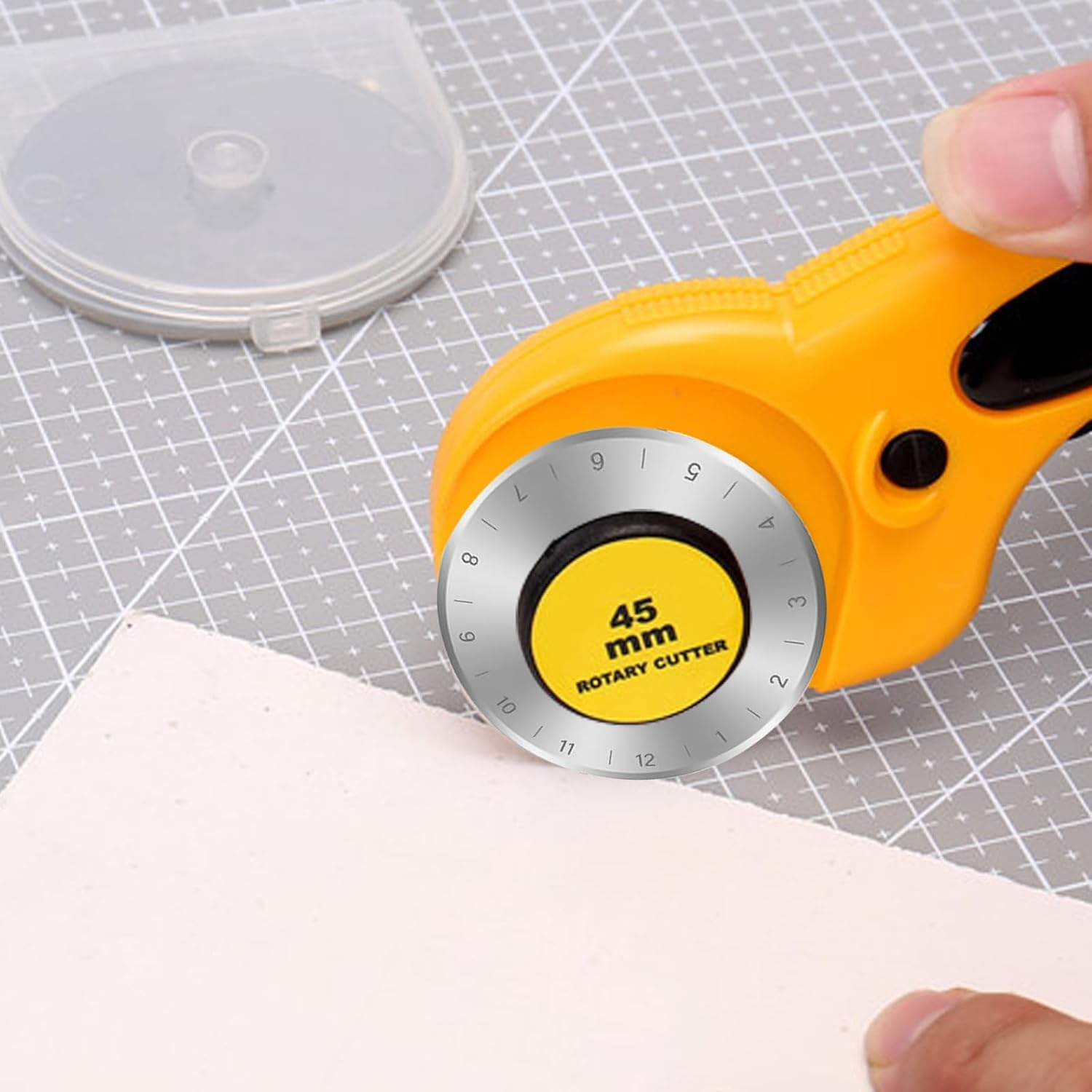 10 Pcs Sk5 High Carbon Steel 45Mm Rotary Blades, Rotary Cutter Blades 45Mm, Replacement Blades for Quilting Sewing Arts Crafts image number 5