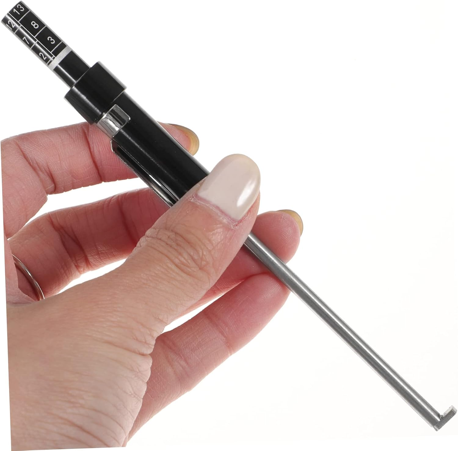 Beatifufu Brake Pad Thickness Gauge Tire Tread Depth Ruler Car Depth Gauge Practical Measuring Tool Plastic Iron Easy Read image number 5