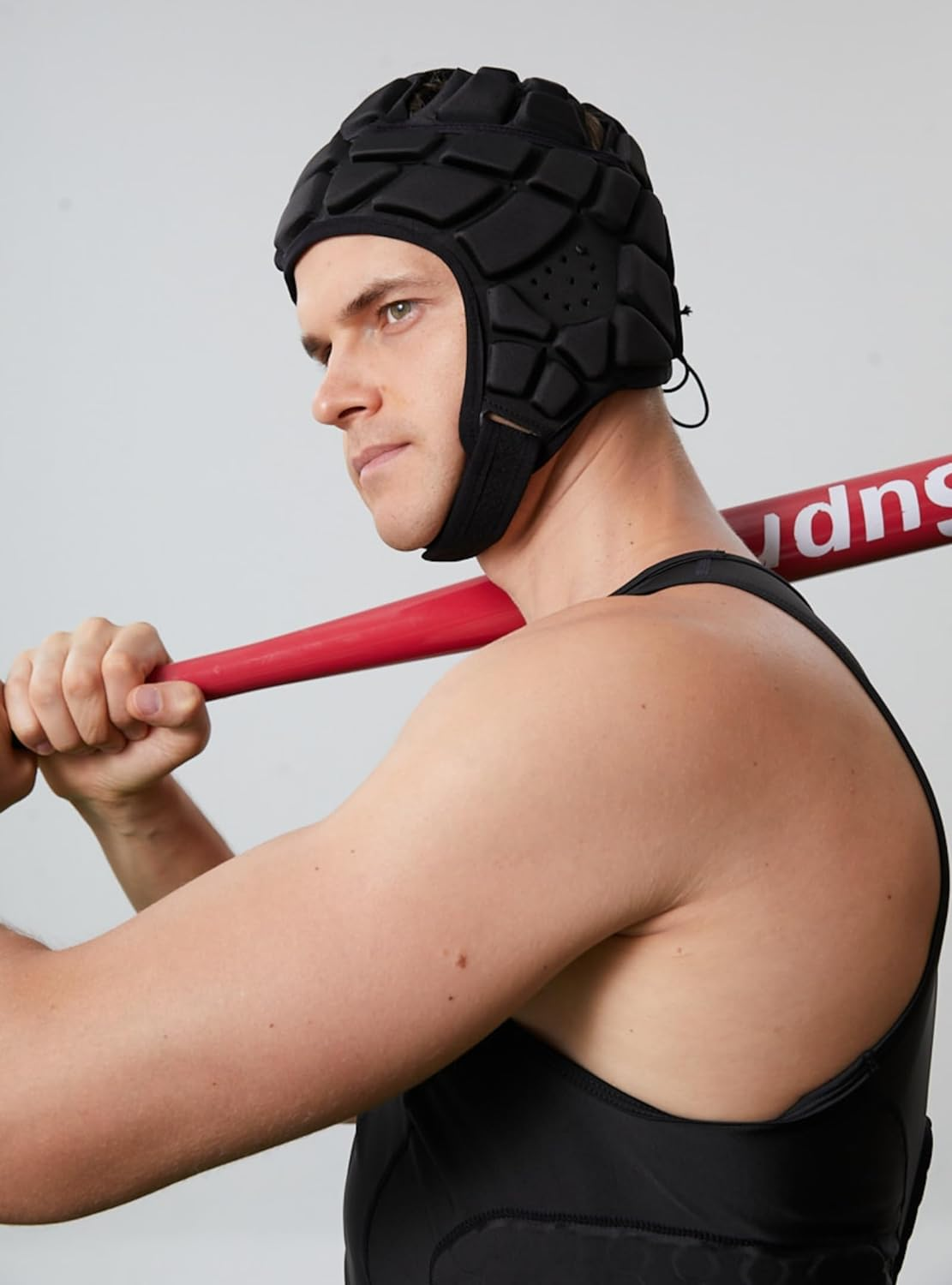 Padded Helmet Protective Headgear for Rugby Football Soccer - Blue image number 2