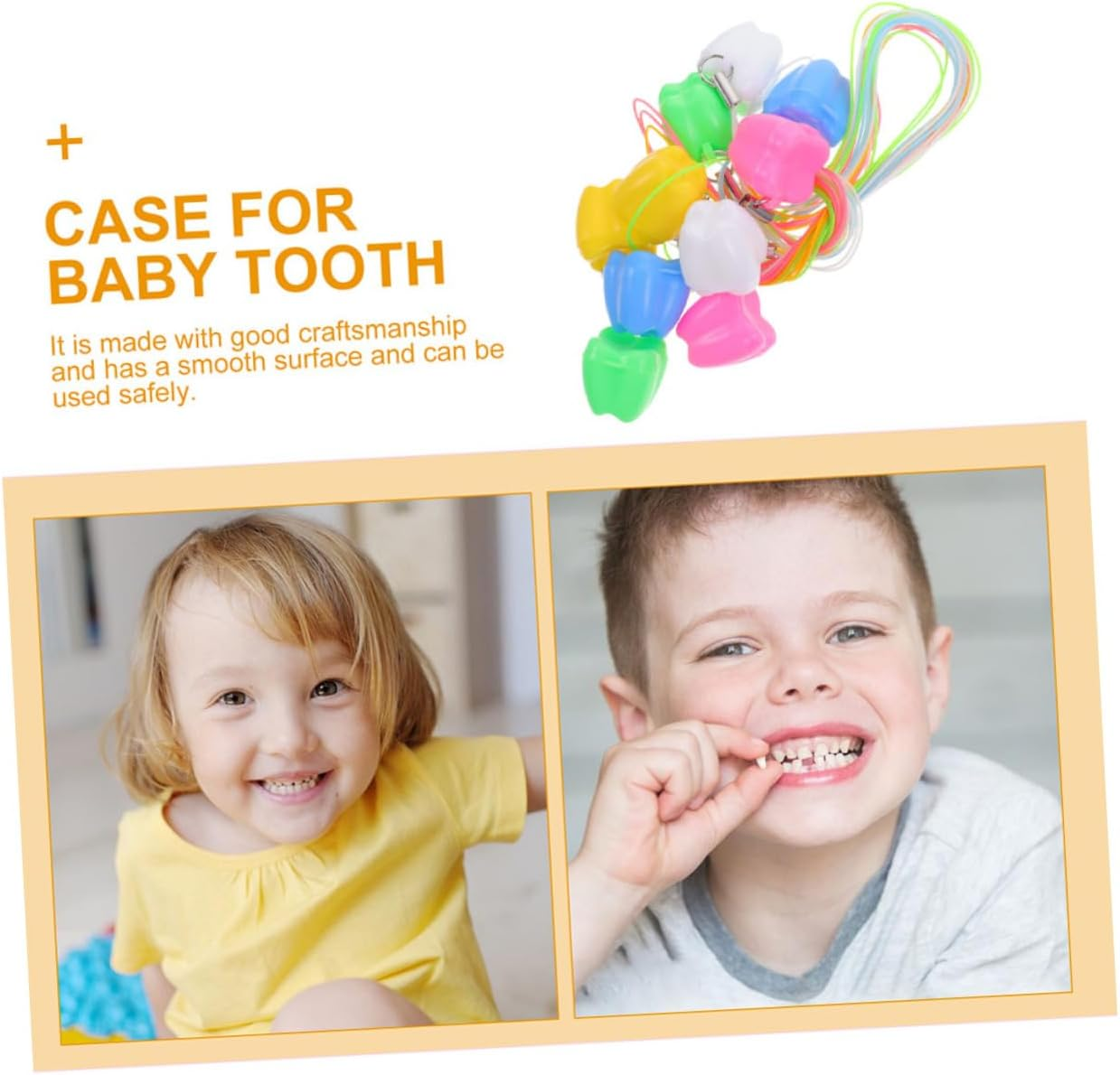 10Pcs Baby Teeth Keepsake Boxes Kids Tooth Holder Storage Saver Case for Boys and Girls Colorful Necklace Container for Memory Saving image number 6
