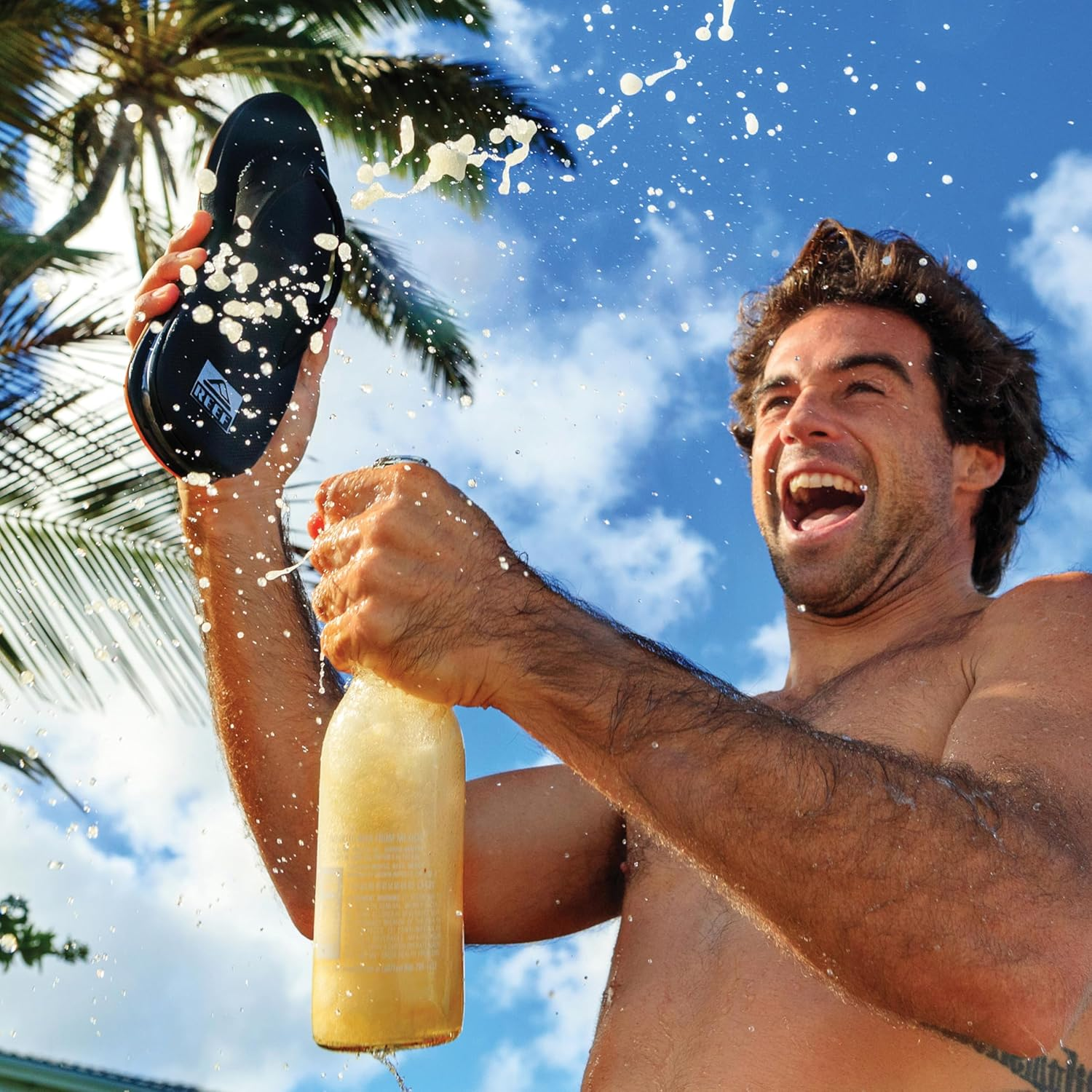 REEF Fanning Men'S Bottle Opener Flip Flop, Arch Support, Durable Outsole, Water Friendly image number 6