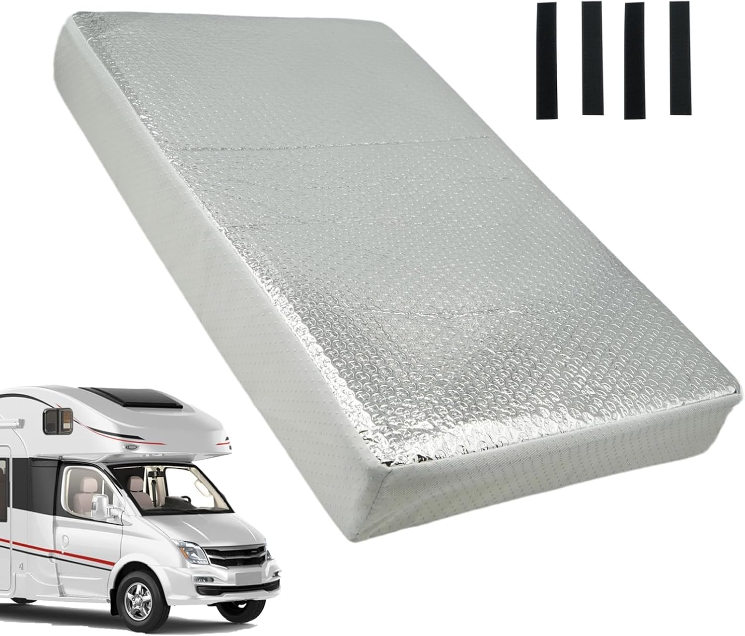 RV Vent Insulator - Waterproof Insulated RV Skylight Insulator - Removable Reflective Ventilation Accessory for Motorhome Trailer Caravan Bathroom Attic Winter - A image number 5