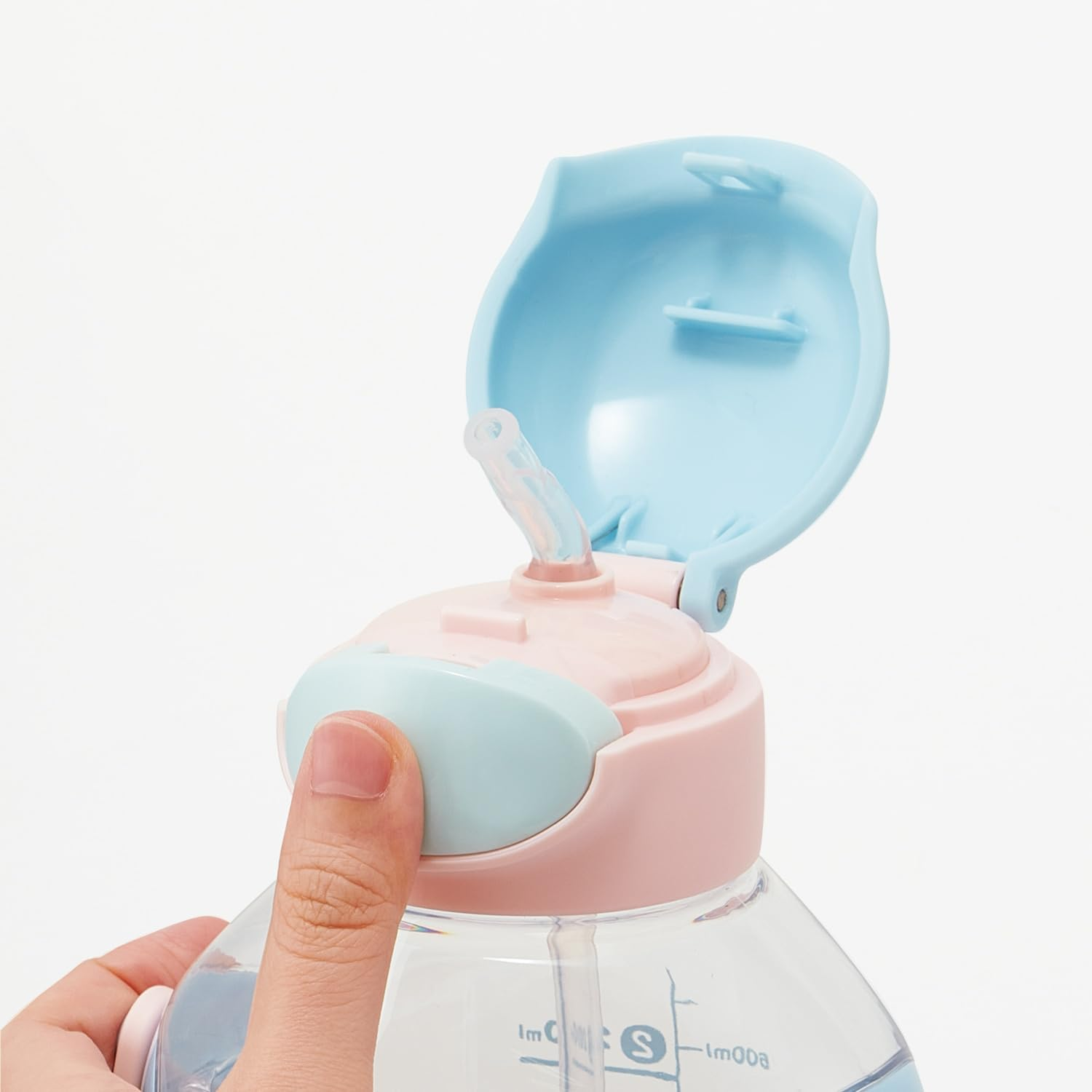 Skater PDSH8DX One Push Straw Bottle with Shoulder Belt, 27.5 Fl Oz (780 Ml), Sanrio Cinnamoroll, Mashugummy image number 6