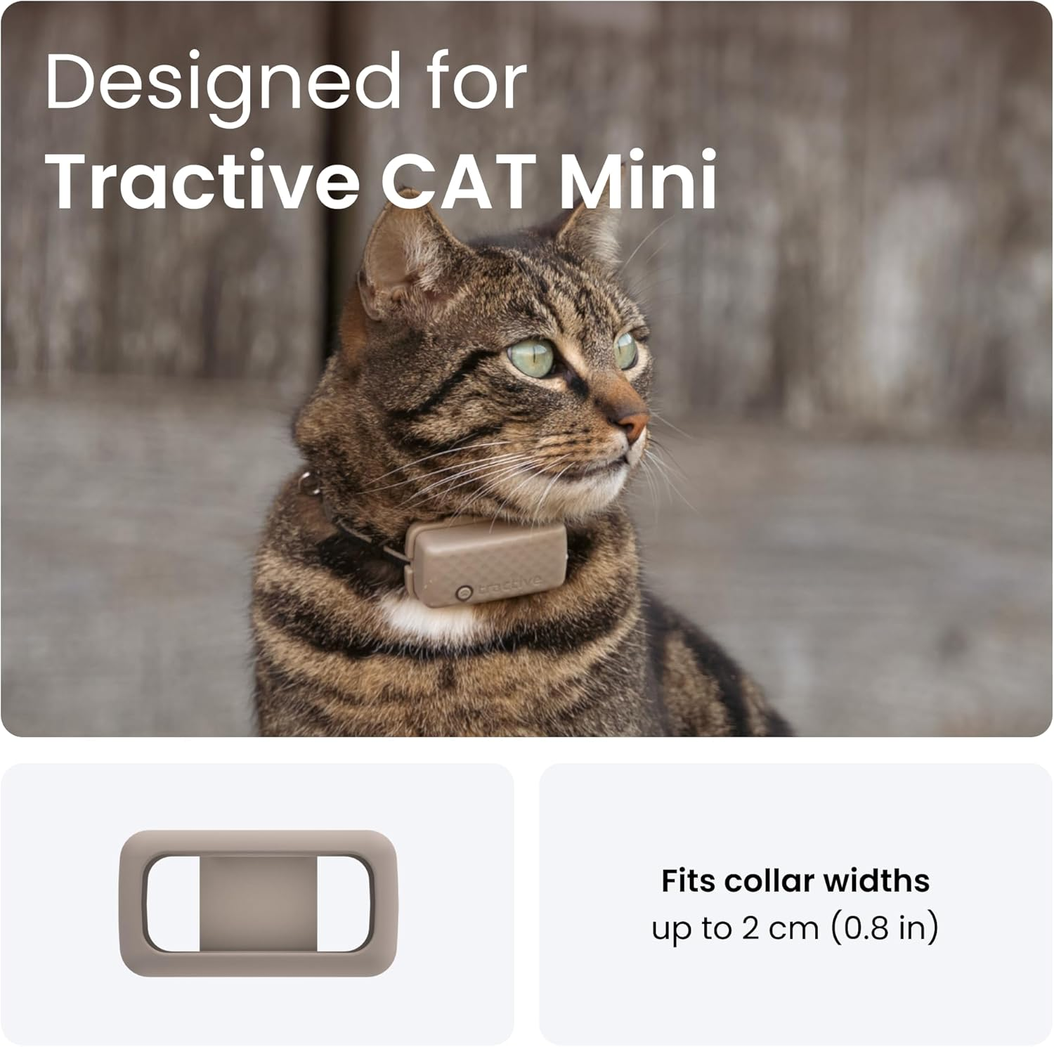 Tractive GPS CAT Mini Rubber Mount X2