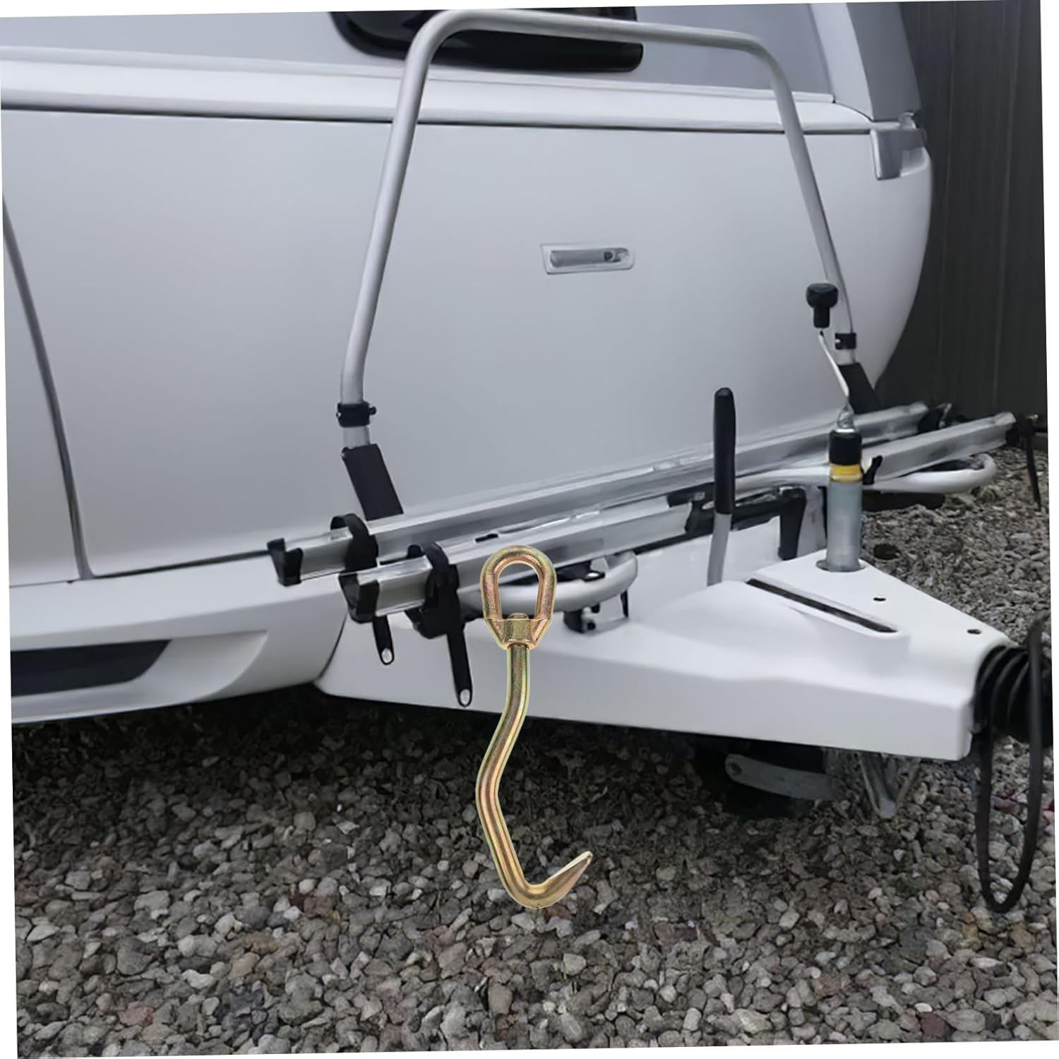 EXAOMBLE Auto Body Dent Puller Hook Sheet Metal Repair Tool Mini Triangle Clamp Snake Locking Head with Flat Hook for Automotive Body Fabrication and Dent Removal Equipment image number 6