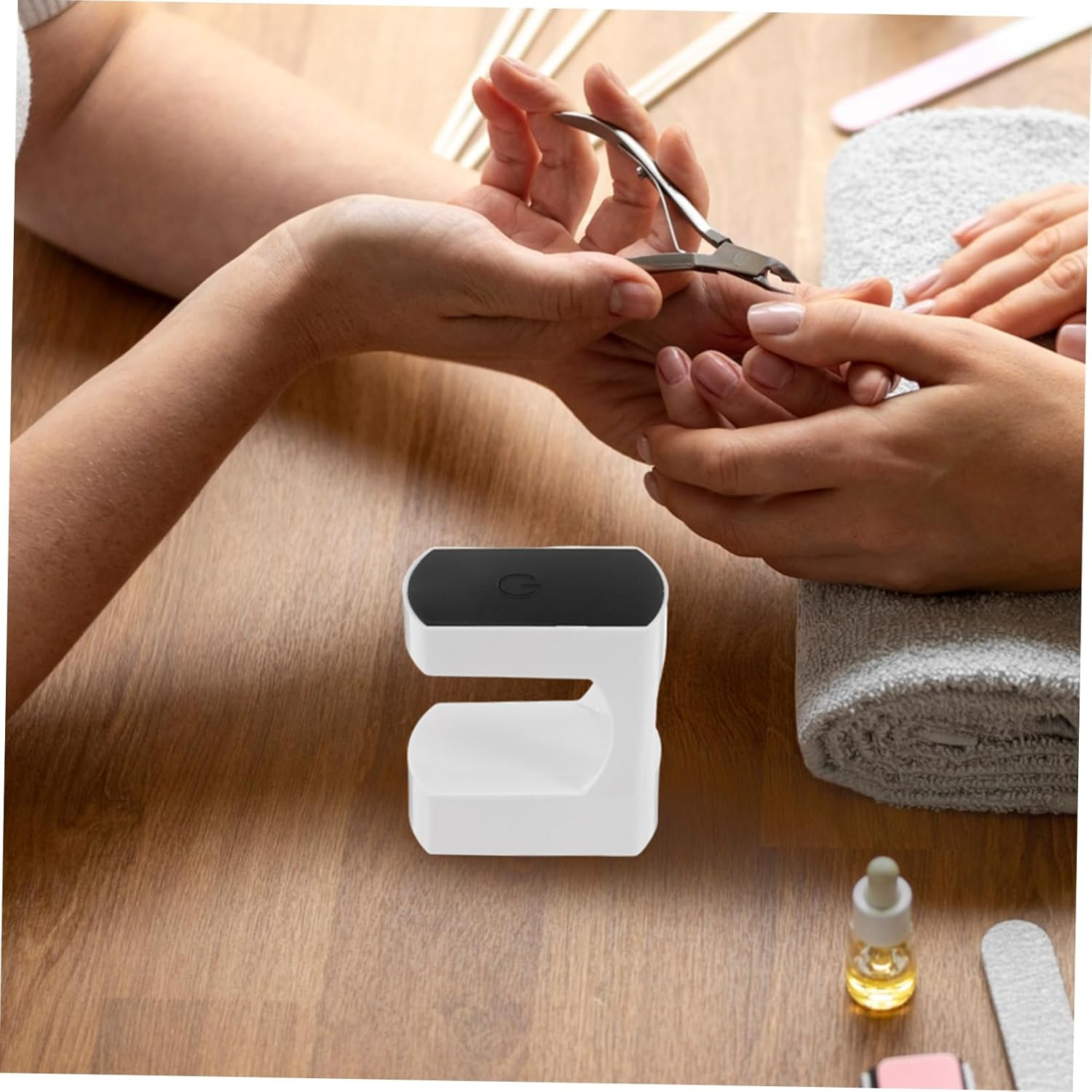 BAZEITFLOW 2Pcs Rechargeable Mini UV Nail Light Portable Fingernail Drying Lamp with Efficient LED Cure Fast Single Finger Gel Nail Dryer for Home Travel Salon Use image number 1