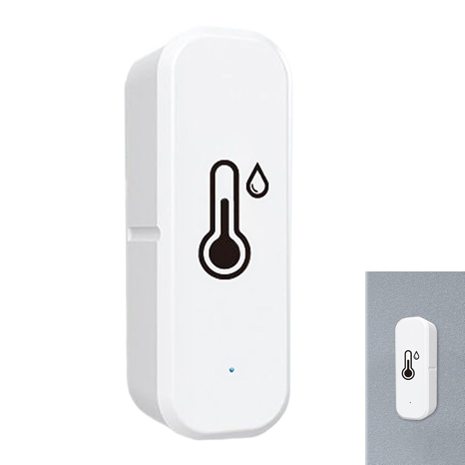 Wi-Fi Temperature Monitor - 7X2.5X2Cm 2.76X0.98X0.79 Inches Wi-Fi Thermometer, Remote Monitor, Data Export High-Accuracy Digital Hygrometer with Long Battery Life | (App Alert) Home Automation Device image number 3