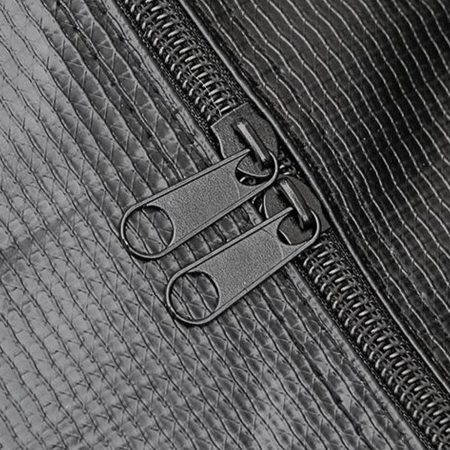 Large Travel Duffle Bag Camping Sports Equipment Storage Dustproof with Zipper Long Luggage Bag Waterproof for Gym Black image number 4