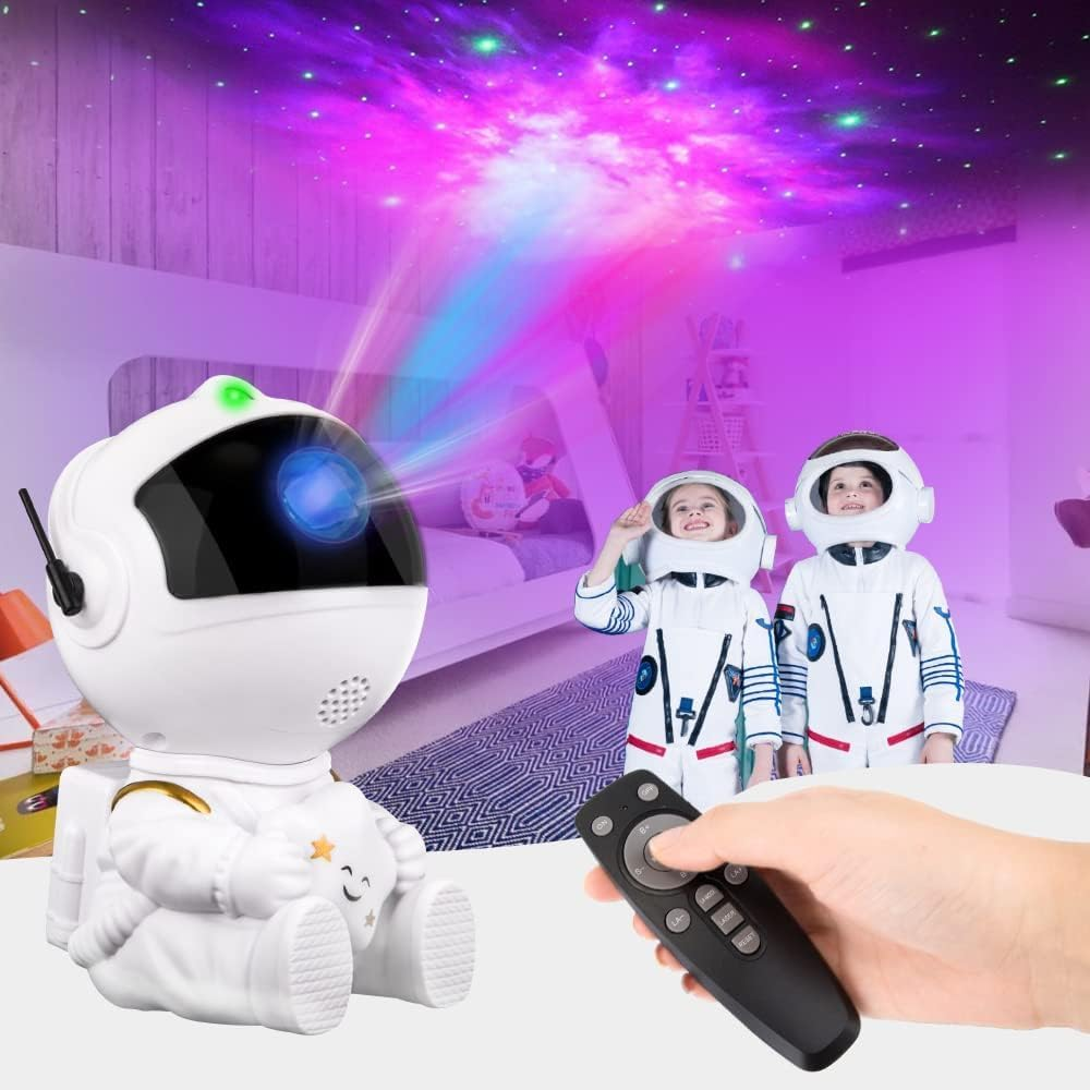 Starwood Astronaut Galaxy Star Projector - Starry Nebula Ceiling Lamp with 8 Modes, Remote, and 360&deg; Adjustable | Aesthetic Bedroom Decor for Kids & Adults (Sitting Posture) image number 1