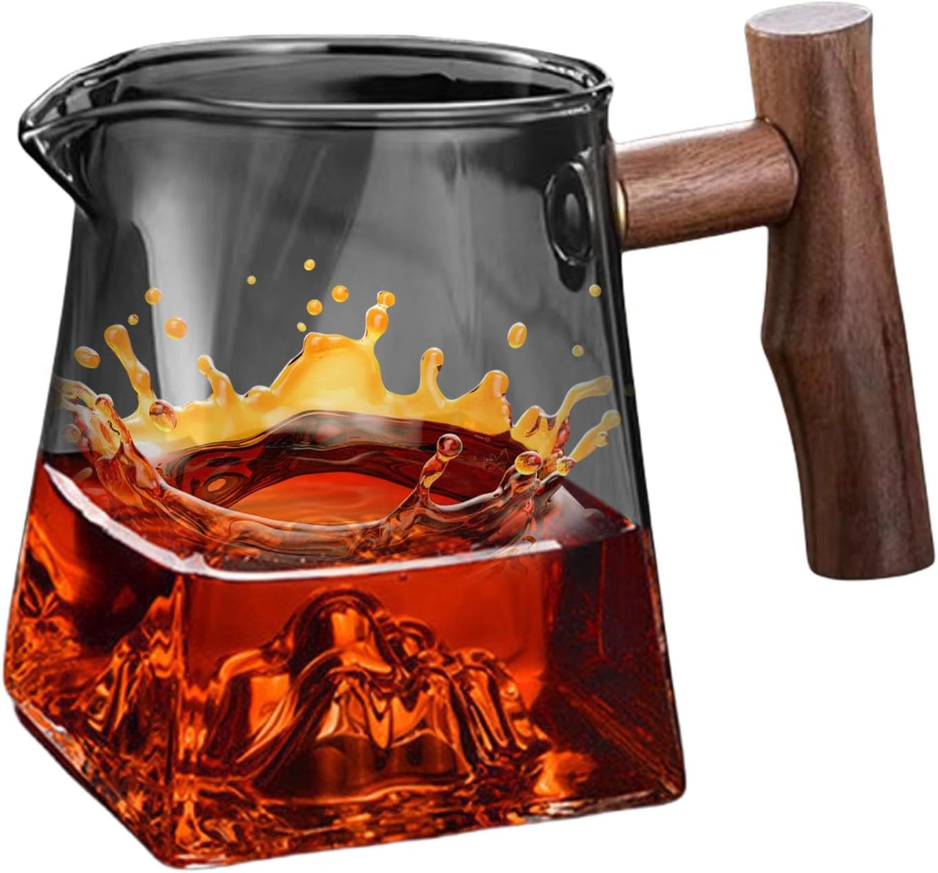 Glass Teapot, Glass Coffee Pot - Espresso Container with Handle | Heat Insulating Coffee Machine Replacement, 330Ml Pour over Coffee Mug for Travel and Camping Use image number 4