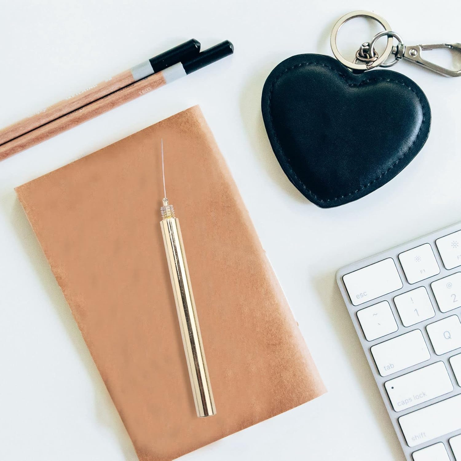 VENEKA 2X Slanting Fine Line Paint Pen Precision Press up Paint for Rock Chips and Scratch Repair 0.5Mm image number 1