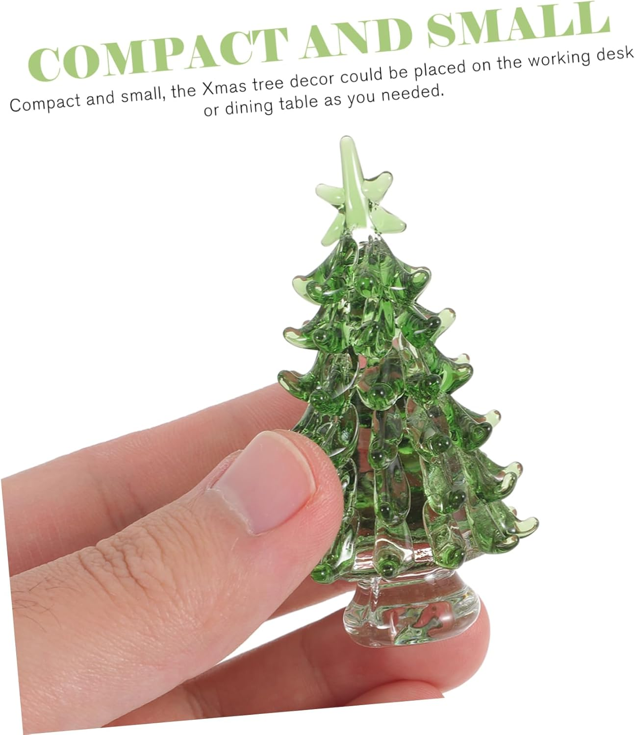 Ciieeo Mini Crystal Christmas Tree Festive Desktop Decorations Xmas Tree Ornaments Party Home Table Decorations Xmas Supplies image number 6