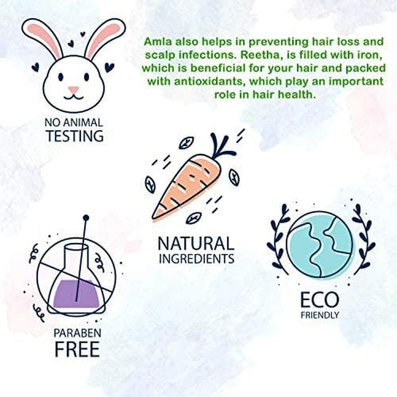 Kailash Khadi Amla Reetha Shikakai Shampoo, 1L image number 1