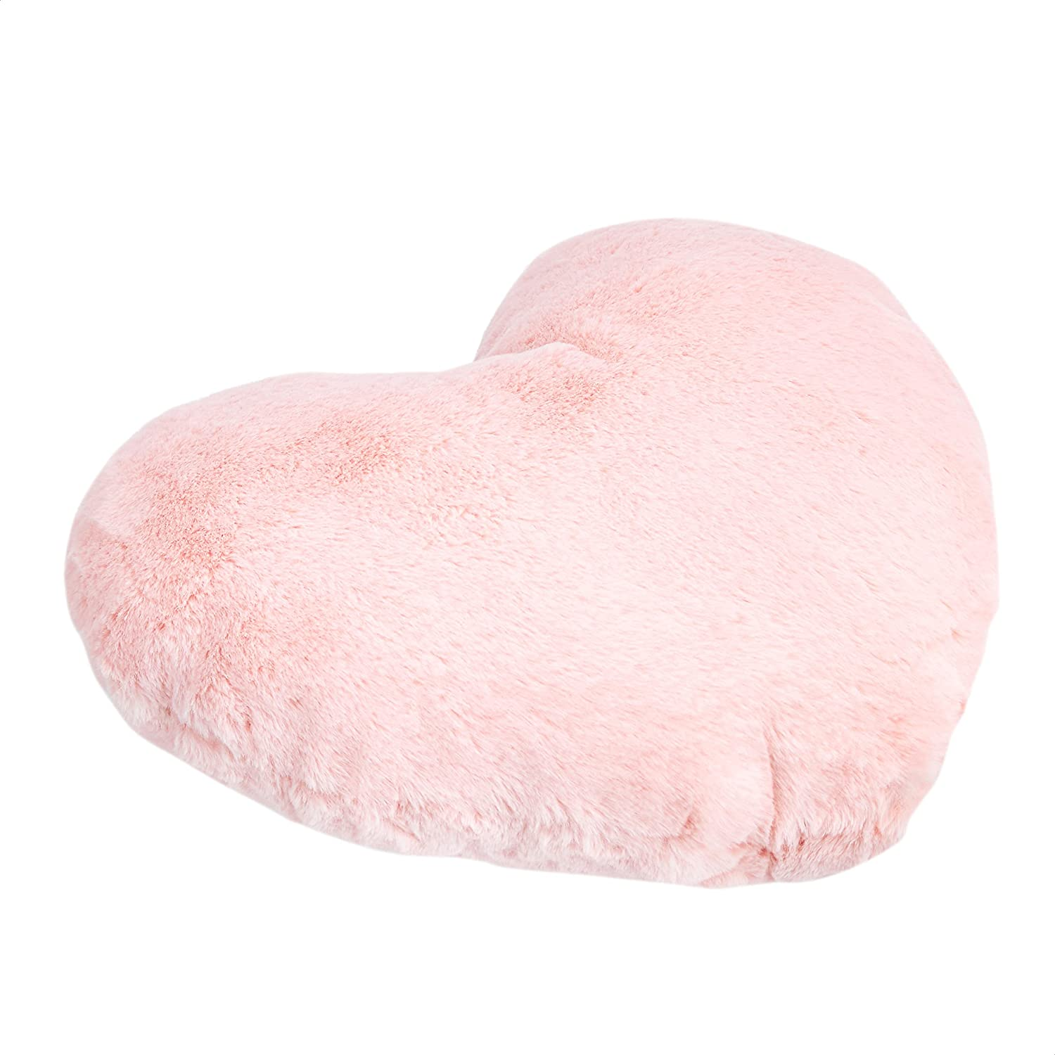 Amazon Basics Kids Decorative Pillow, Peony Pink Heart, 26.67 X 10.16 CM image number 2