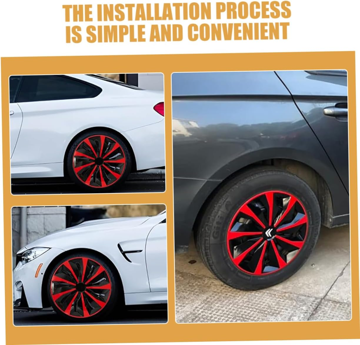 Car Wheel Hub Cover Stylish and Automotive Easy to Install Fit for Cars and Trucks Wheel Cover for Enhanced Appearance And image number 4