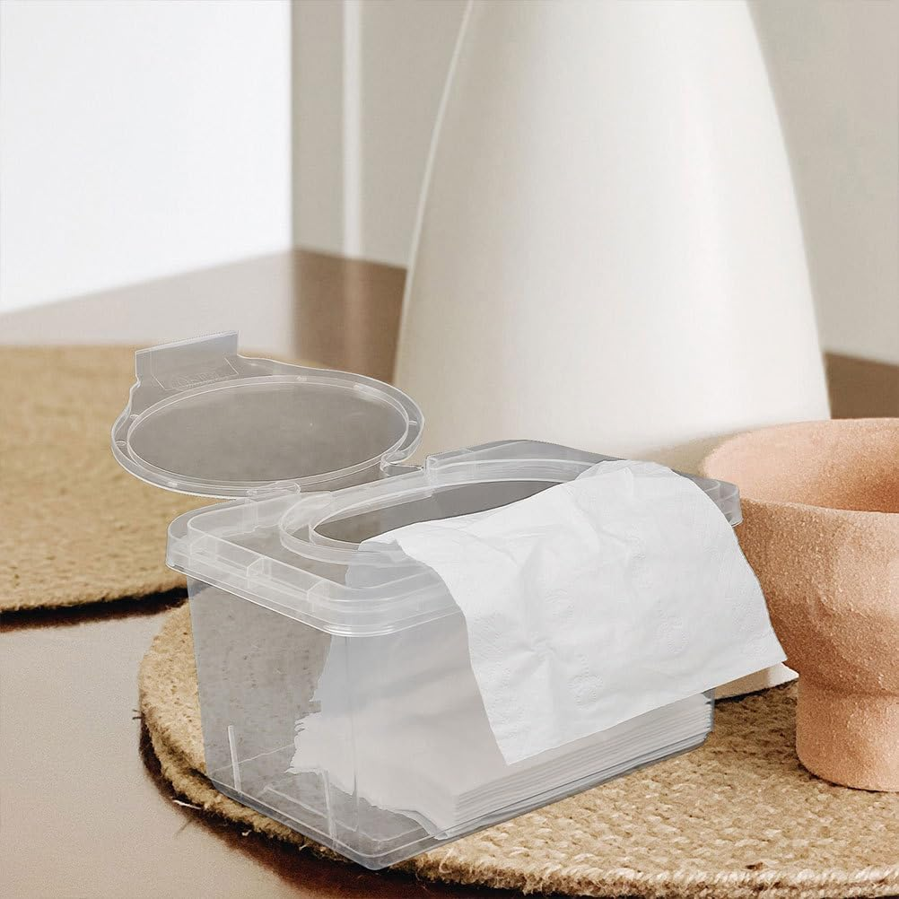 Refillable Wipes Container Lightweight and Compact with Dustproof Lid for Nursery and Travel image number 1