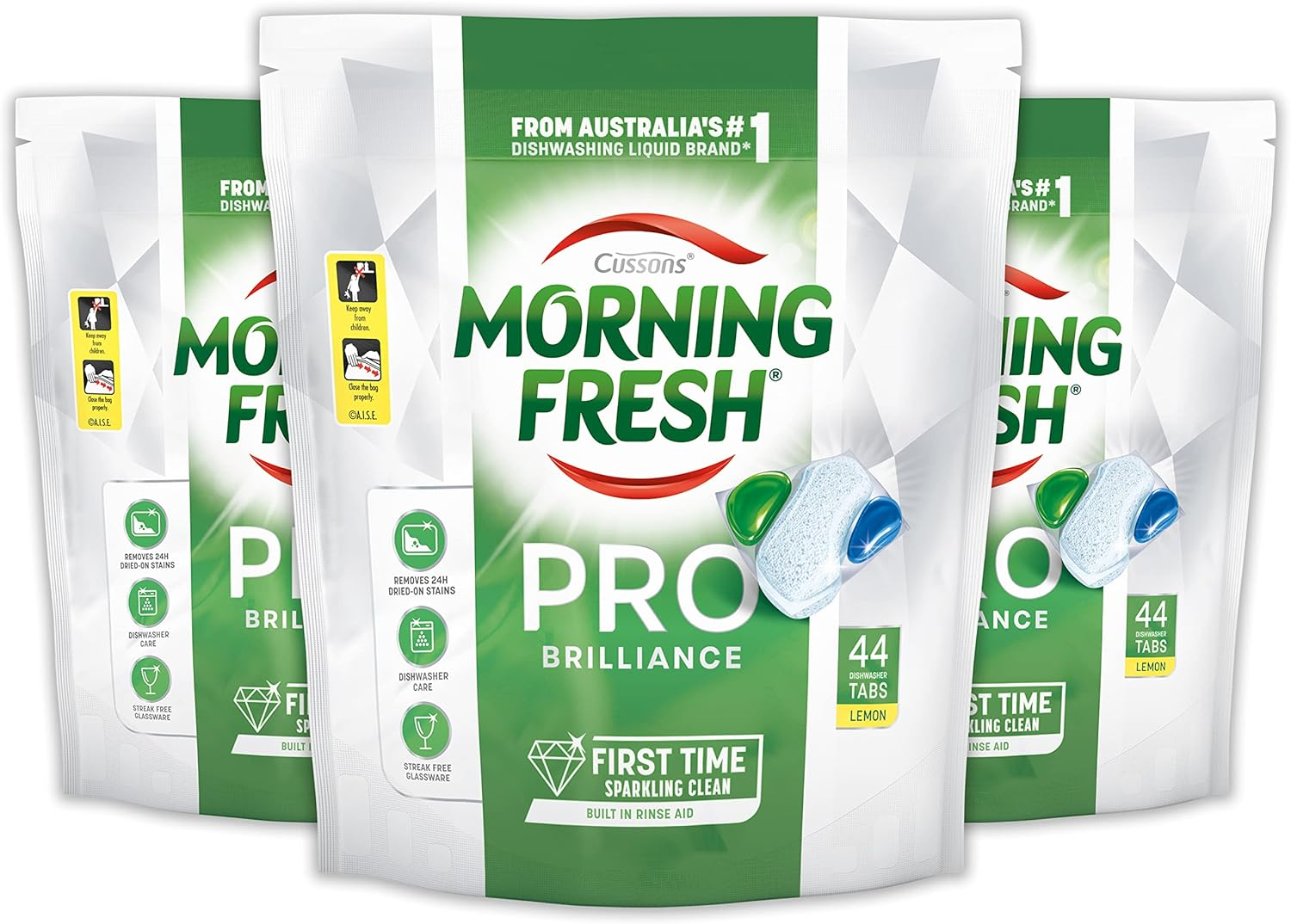 Morning Fresh Pro Performance Dishwasher 90 Tablets (30 Pack X 3) image number 5