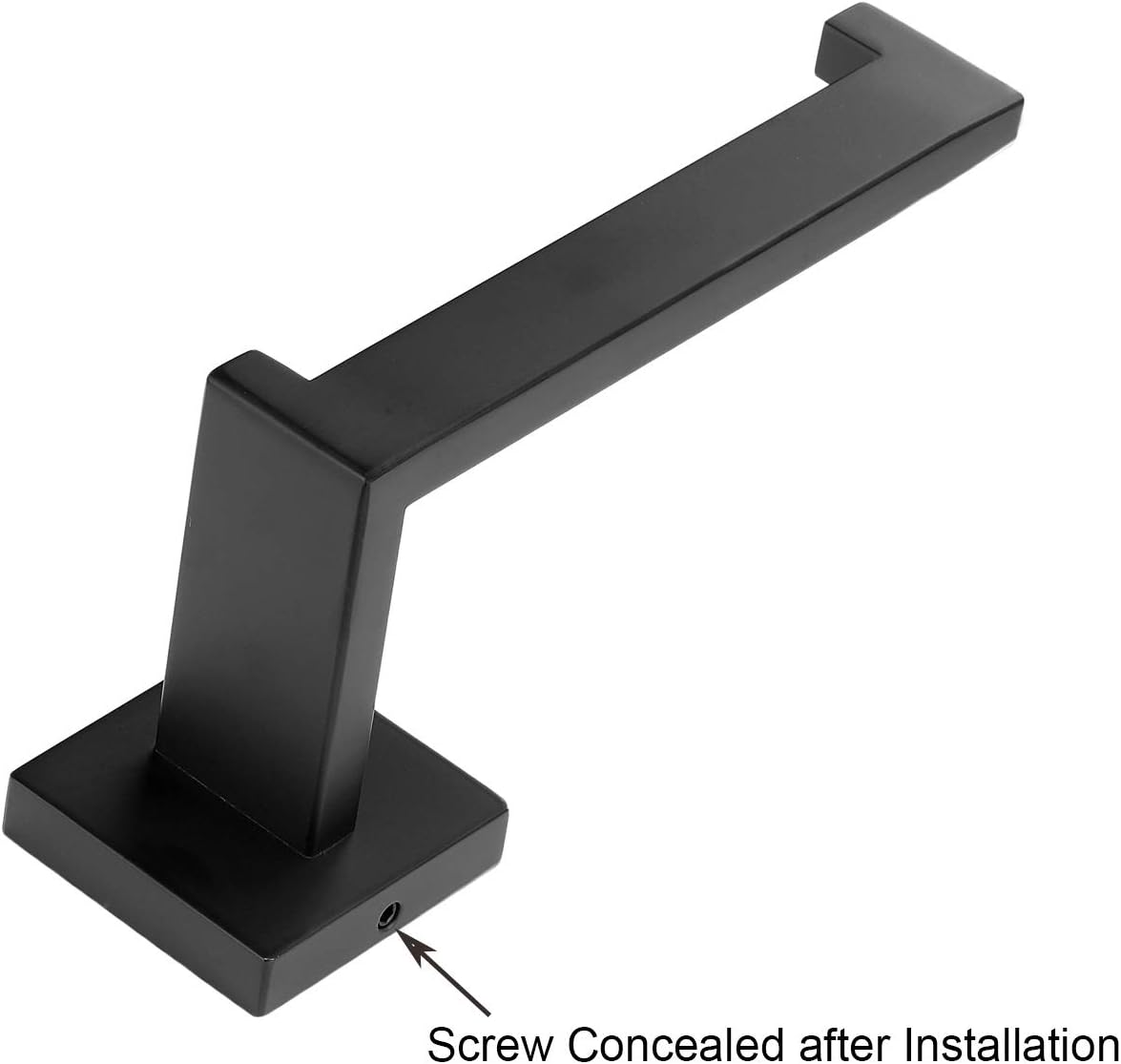 Toprema Toilet Paper Holder Tissue Roll Holder Hanger SUS304 Stainless Steel Matte Black Bathroom Lavatory Hardware Wall Mount image number 3