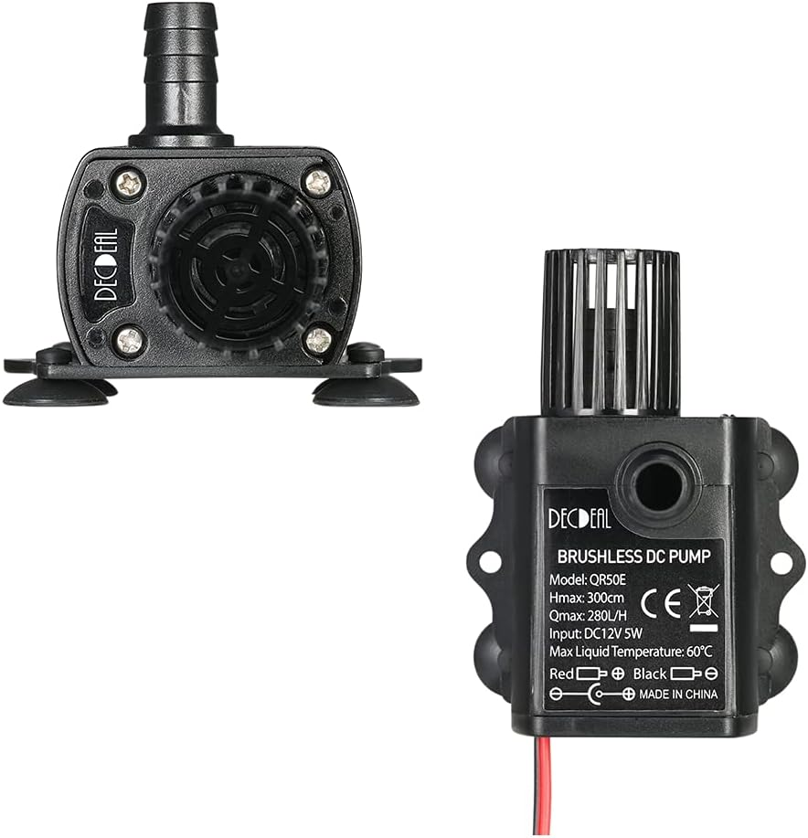 ZIEM Ultra-Quiet Mini USB DC5V 4.8W 300L/H Lift 300Cm Brushless Water Pump Waterproof Submersible Fountain with Flow Adjustment Function