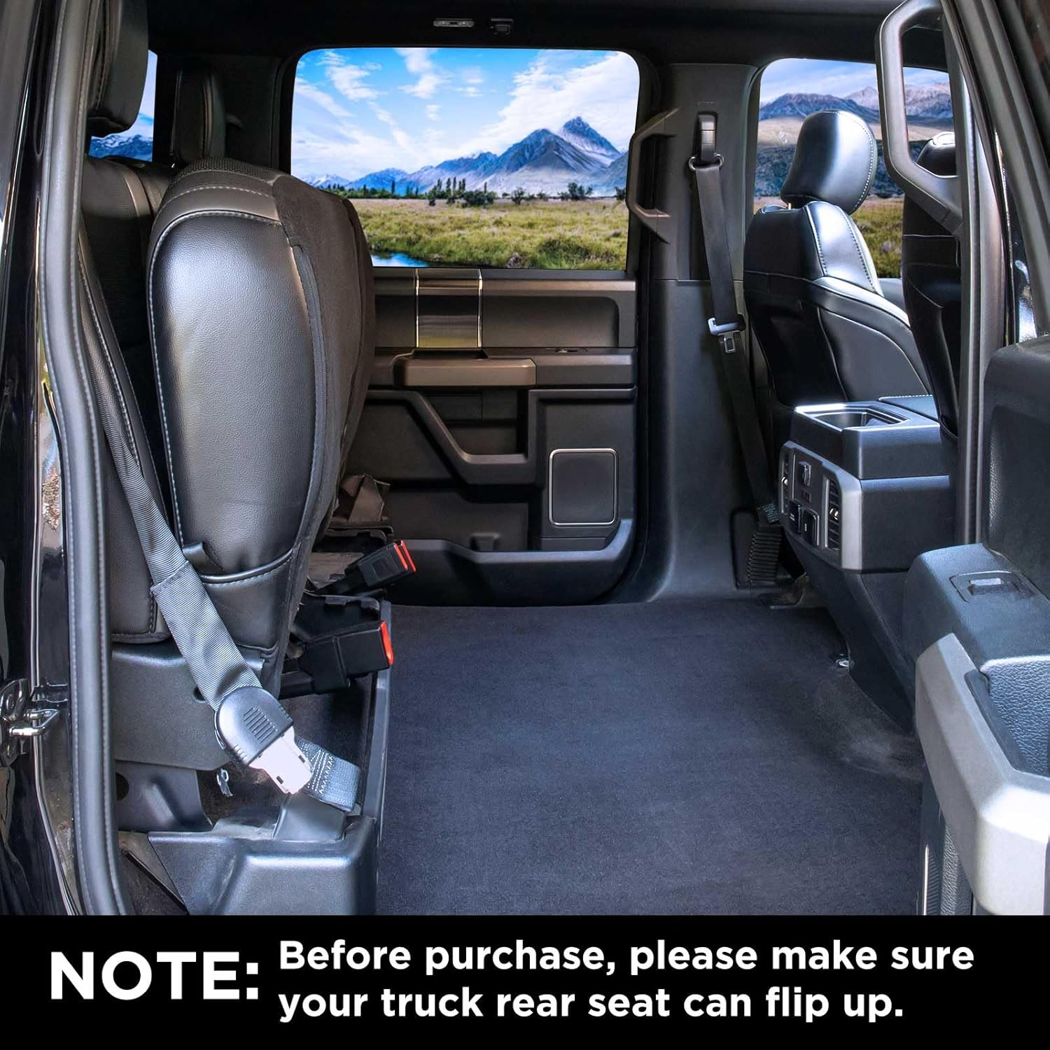 ITNAST XL Dog Seat Cover for Truck, Waterproof Dog Floor Hammock for Crew Cab Trucks with Mesh Window, Heavy Duty Scratch-Proof Back Seat Cover Protector for F150