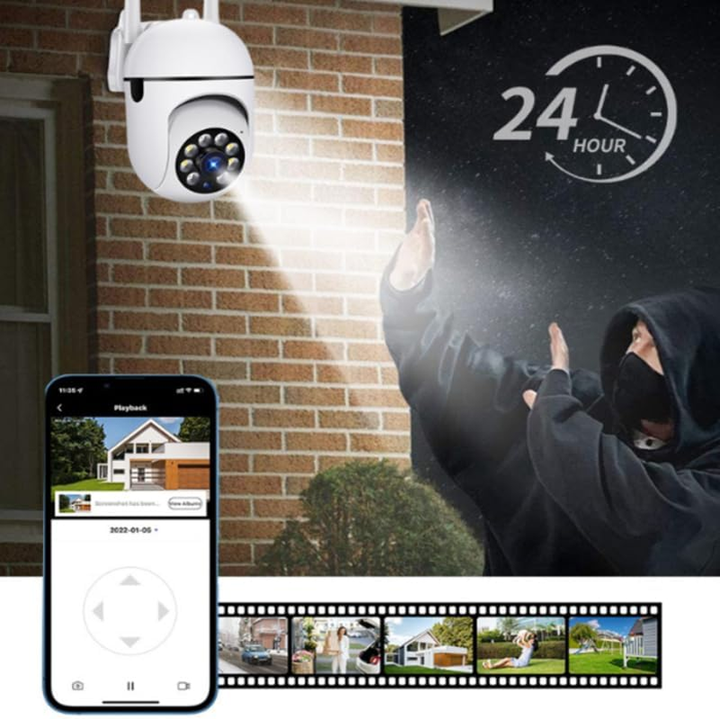 Wireless Security Camera System Outdoor Home Wifi Night Vision Cam 1080P HD A7 image number 6
