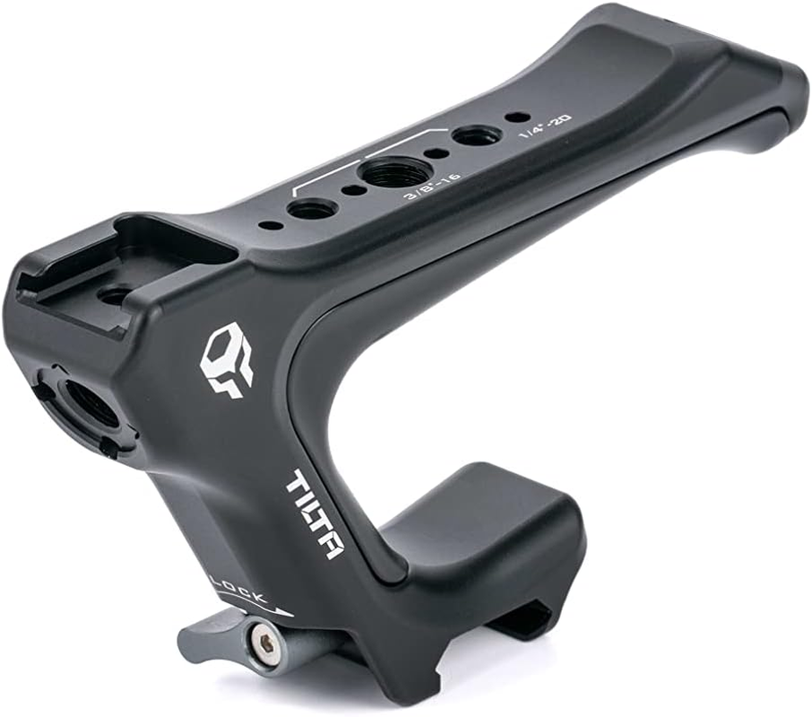 Tilta Compact NATO Top Handle Compatible with Sony A7 IV Full Camera Cage | Secure Cold Shoe Mount | 1/4&rdquo;-20 & 3/8&rdquo;-16 Accessory Points &ndash; Black image number 2