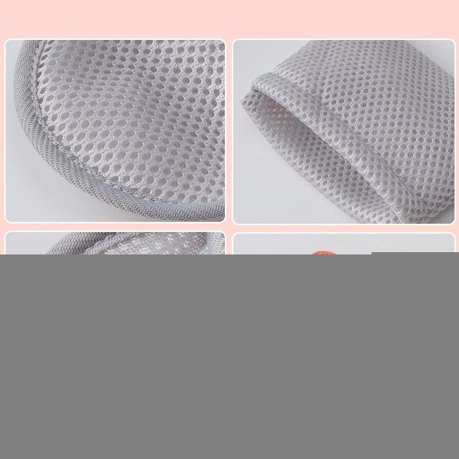 Qkbuza Mesh Soap Bags for Soap Bars, Saver Bag Foaming - Reusable Scrubber Washcloth for Travel Backpacking Hiking Shower Bath Camping - Grey image number 2