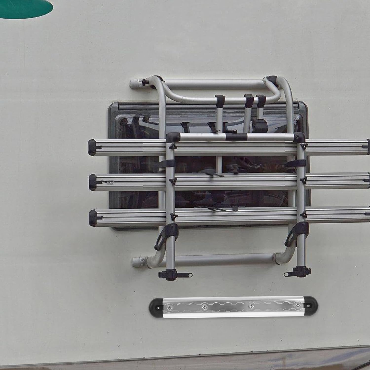 IMIKEYA Airline Style Track Tie down Adjustable Cargo Securing Rail for Rv Trailer Truck Bed Van Utility with Active Hook for Stable Luggage Fastening image number 3