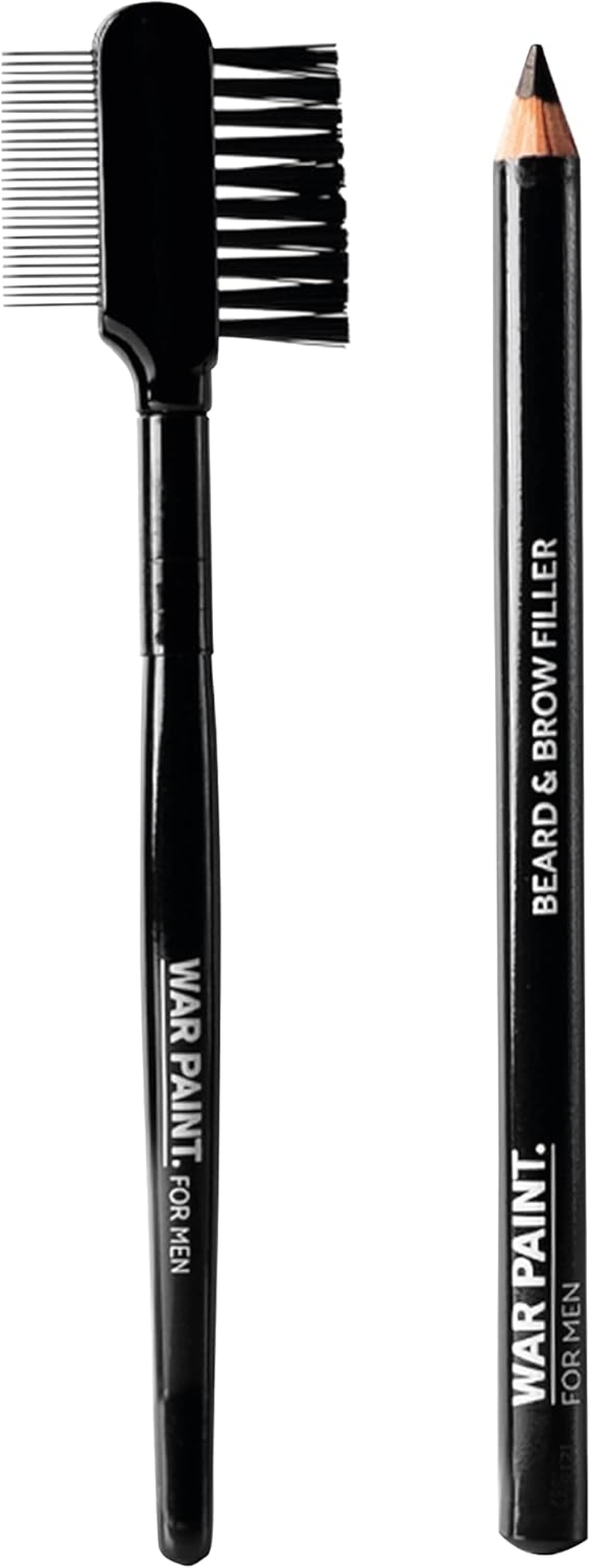 War Paint Beard & Brow Filler Pencil for Men, Brown, 10 G