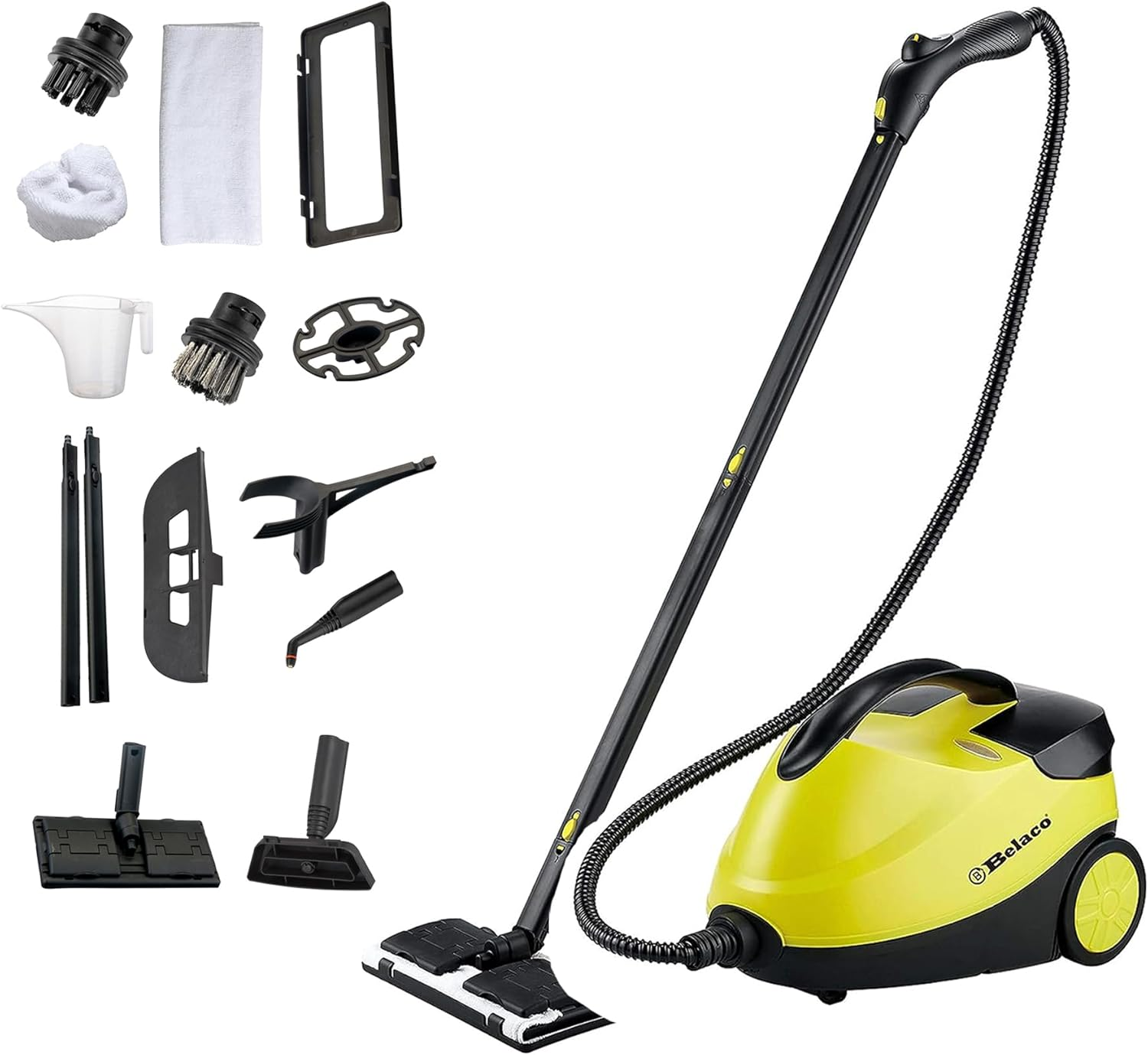 Belaco Steam Cleaner, Steam Mop, Steam Cleaner Handheld, Multipurpose 4 Bar 2000W, 1.7L Boiler Capacity, 13 Accessories for Floor, Window, Carpet, Kitchen, Bathroom Stain Removal, 3M Long Power Cord image number 5