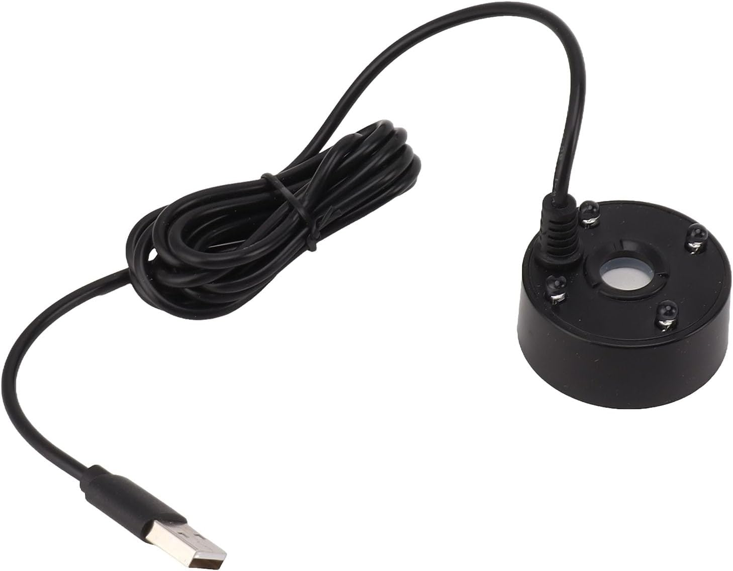 Mist Maker, USB Mist Maker with RGB LED Lights, Ultrasonic Fogger for Ponds, Wigwams, Fish Tanks, No Heat Mist Maker, Easy to Operate, 5V (Black) image number 2