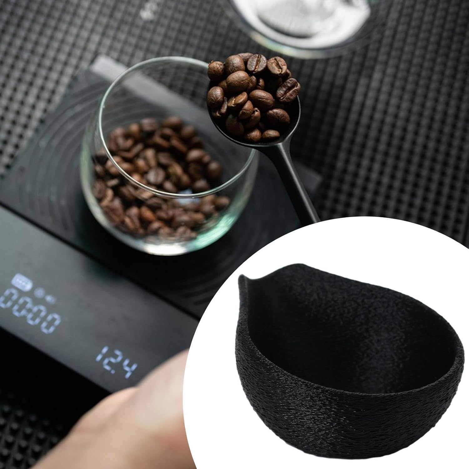 Fytstycale Coffee Bean Dosing Cup &ndash; Practical Weighing Container for Coffee Beans for Household, Kitchen, Caf&eacute; and Tea Room image number 2