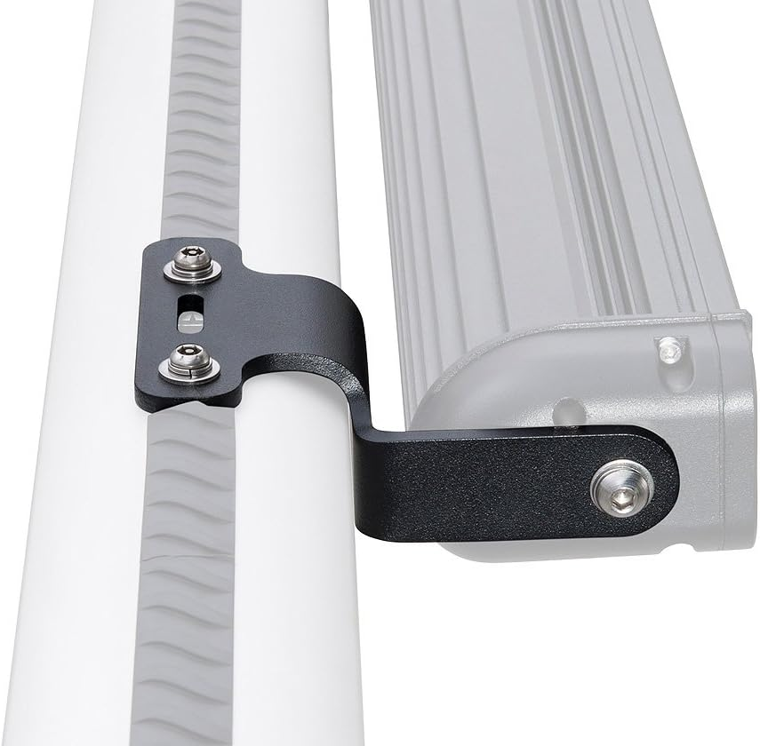 Rhino Rack LED Light Brackets for Pioneer Platform, Stainless Steel, Black Powder Coated image number 2