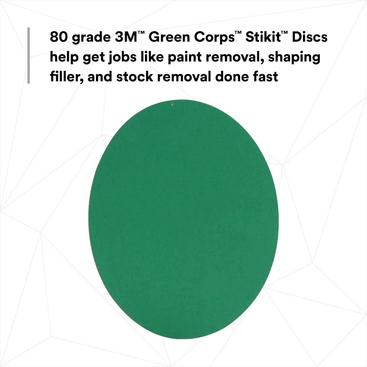 3M 01549 Green Corps Stikit 8" 80D Grit Production Disc image number 6