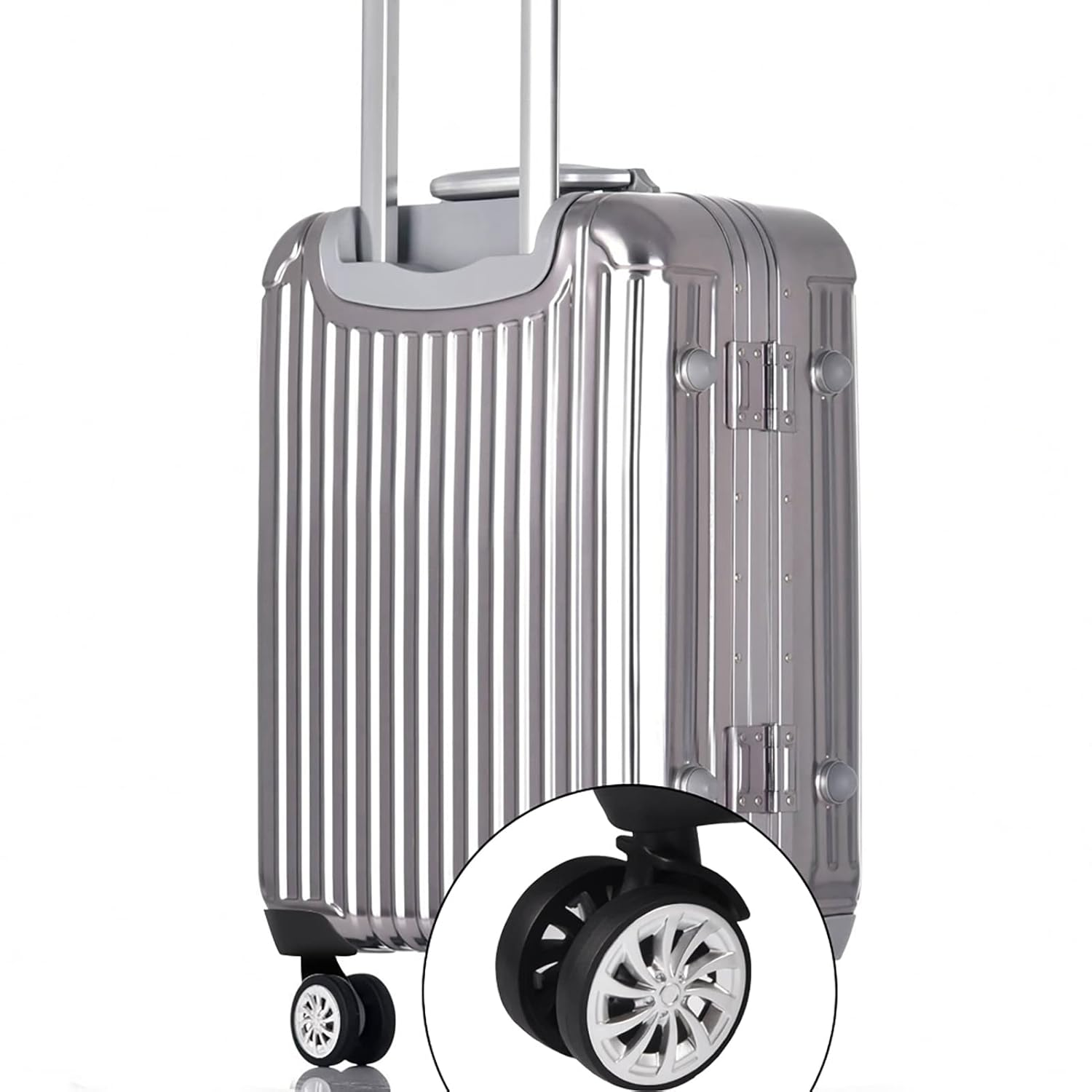 QANYEGN Durable Swivel Wheel Replacement Set, Nylon Travel Suitcase Wheels, Vientiane Wheel for Luggage, Travel Suitcase. image number 1