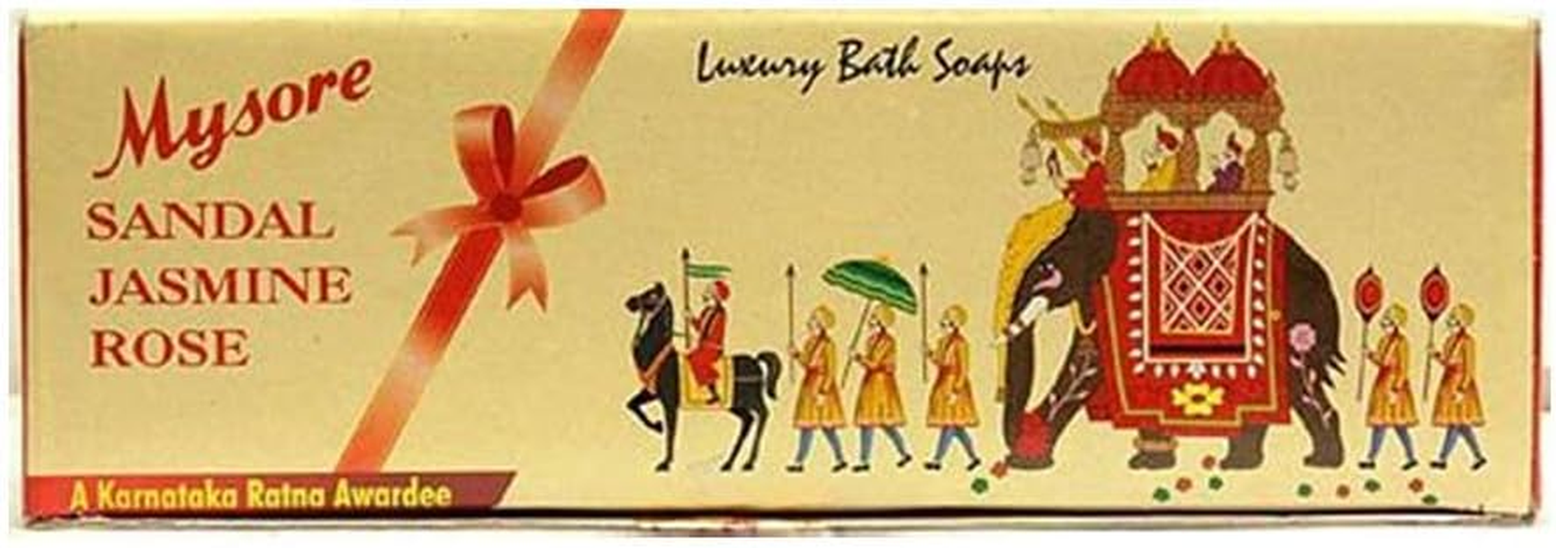 Mysore Sandal Jasmine and Rose Bath Soaps 5.3Oz Each image number 2