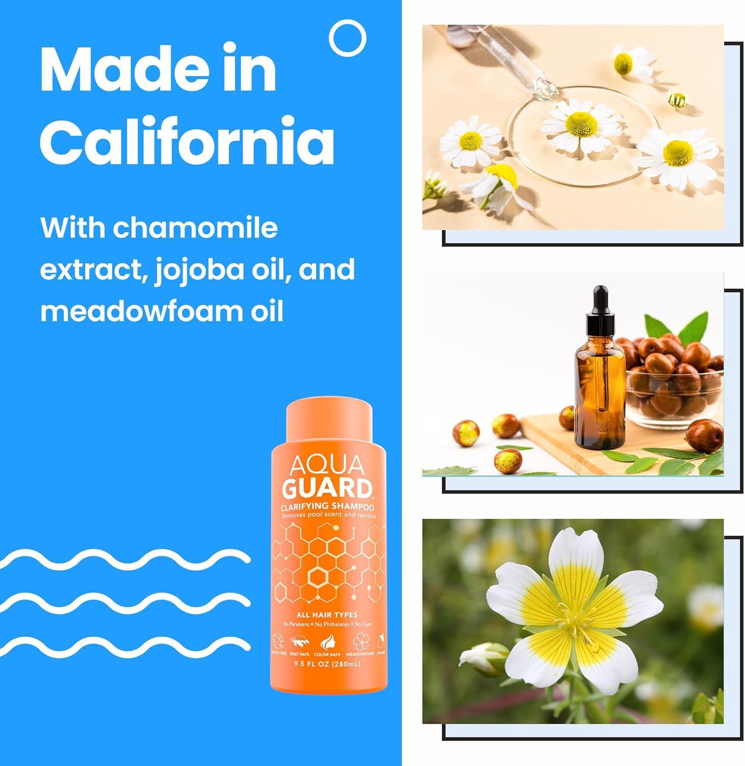 AQUA GUARD Clarifying Shampoo | Remove Chlorine & Pool Hair Smell | Paraben Free, Vegan, Color Safe, Leaping Bunny Certified image number 2