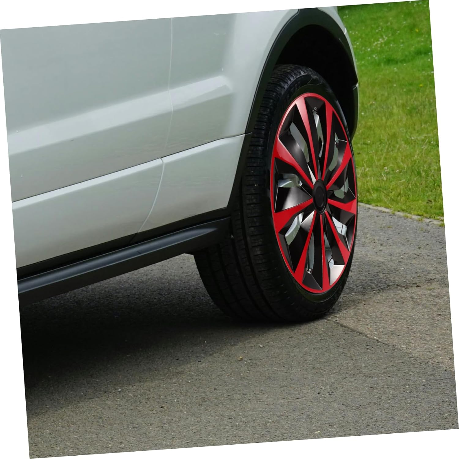 CHILDWEET Automotive Wheel Hub Cap Replacement Hubcaps for Cars Pp Material Easy Installation Decorative Rim Covers image number 3