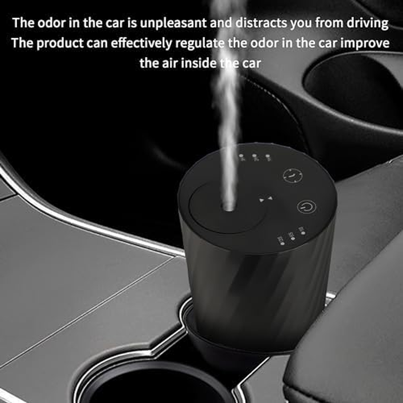 Cordless Essential Oil Diffuser for Home Bedroom Small Mist Waterless Oil Diffuser 20Ml Capacity Battery Operated 3 Timers & Mist Levels (Diagonal Stripe) image number 4