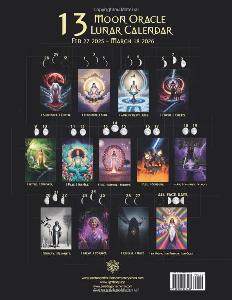 2025 13 Moon Oracle&reg; Lunar Calendar: Harmonize Your Life: Align with Natural Lunar Cycles by Embodying the Divine Feminine Wisdom of the 13 Moon Oracle image number 1