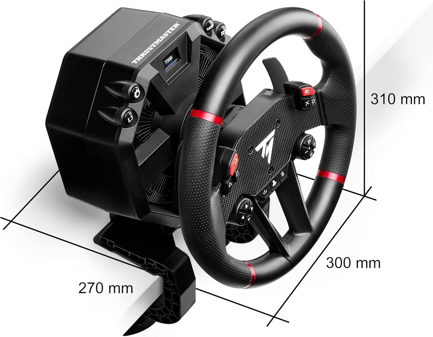 Thrustmaster T598, Direct Axial Drive Force Feedback Racing Wheel for Xbox Series X|S, Xbox One, PC