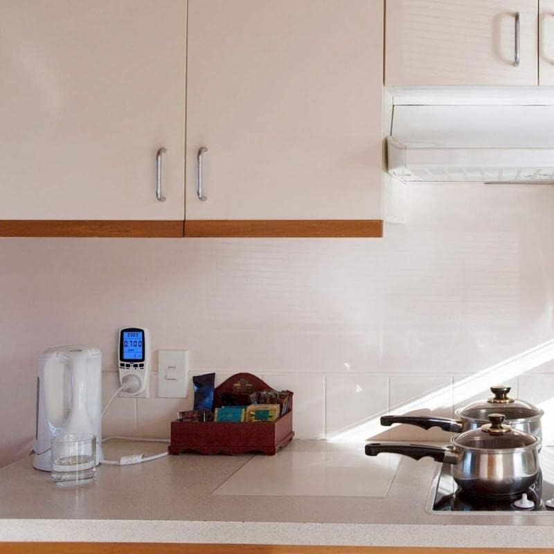 AIMALL Power Meter Energy Consumption Watt Meter, 240V Electricity Monitor with Large LCD Display, Australian Socket, Calculates Cost & Power Efficiency