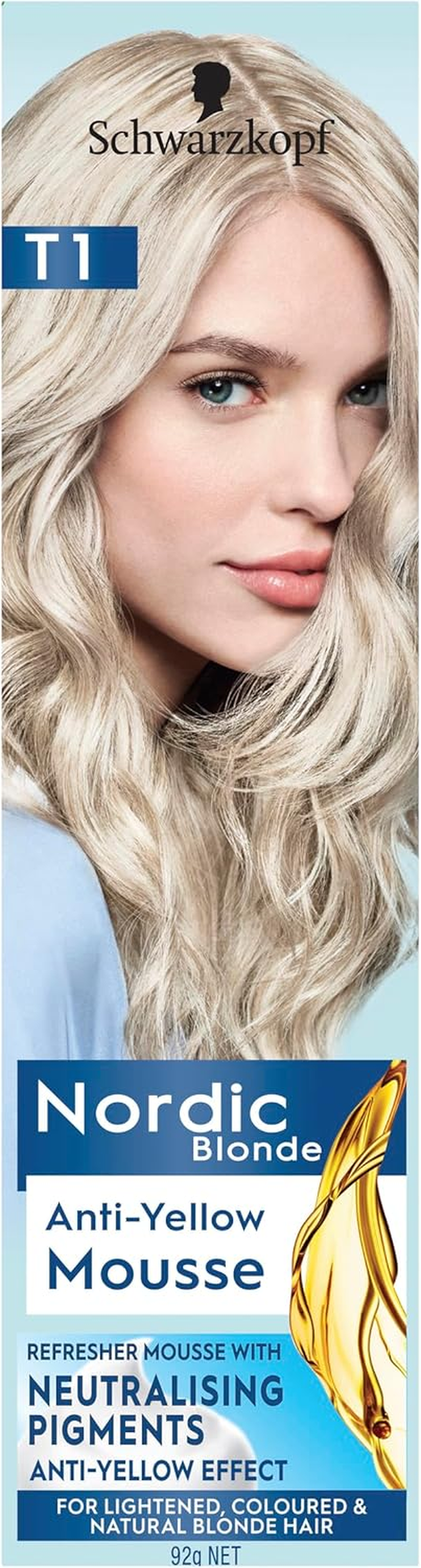 Schwarzkopf Nordic Blonde, Blonde Treatment, Anti-Yellow Mousse 92G image number 1