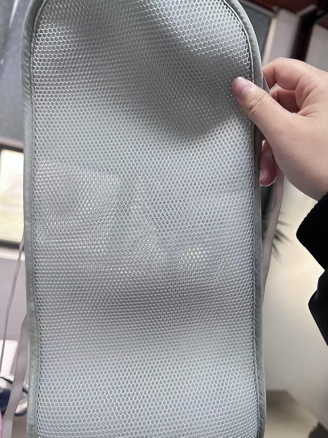 3 in 1 Breathable Mesh Liner for Life Size Cribs,White Soft Anti-Collision Strip Corner Covers,Protect Baby Teeth and save Crib Rails, Rail Edge Protector Strip (Gray) image number 1