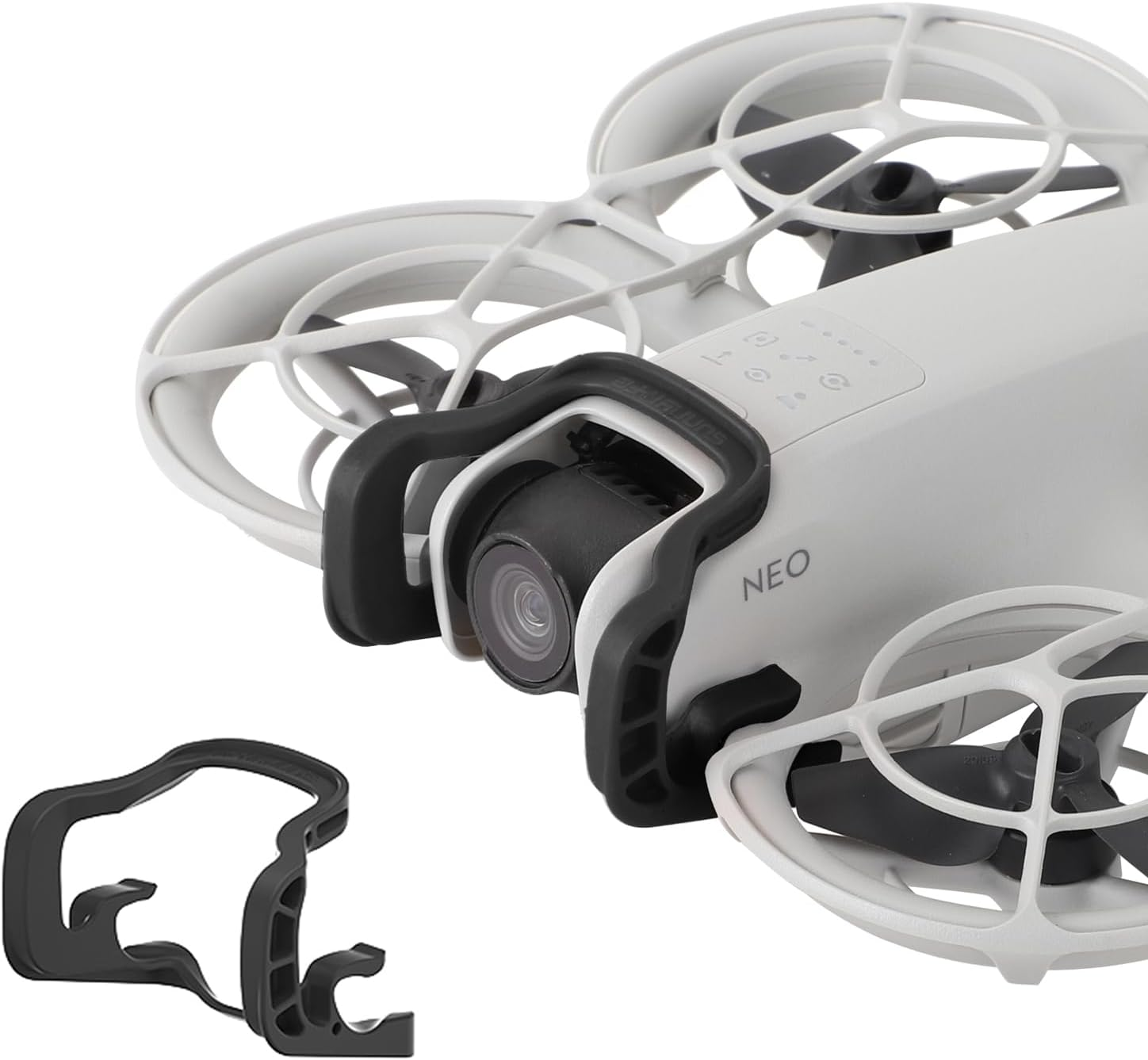 ZJRXM Neo Bumper Protective Bar Accessories, Gimbal Bumper Guard for DJI Neo Drone, Anti-Collision Protection Strip for DJI Neo Drone Camera (Black) image number 5