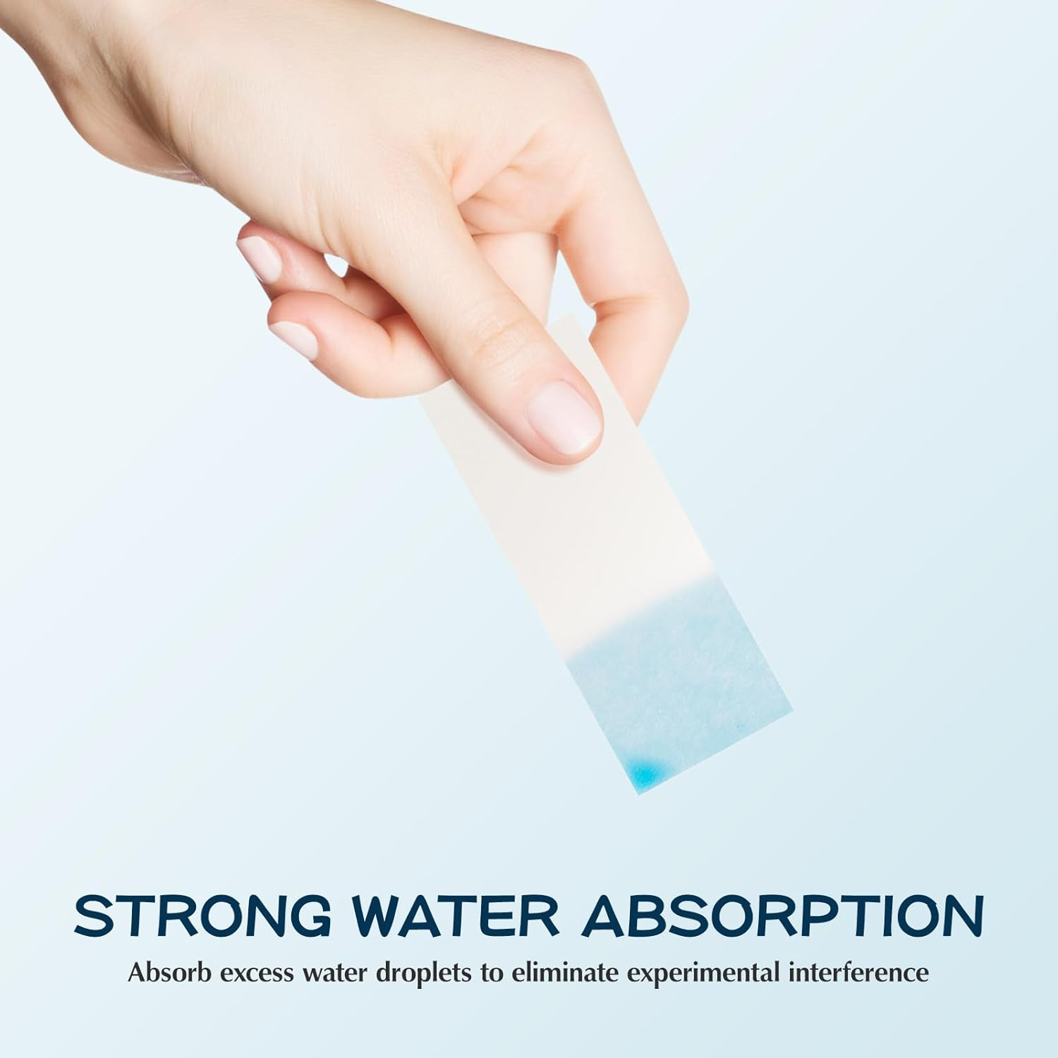 Mobestech 500Pcs Chromatography Paper Strips Experiments Filter Papers for Pigment Separation and Science Experiment for Laboratory