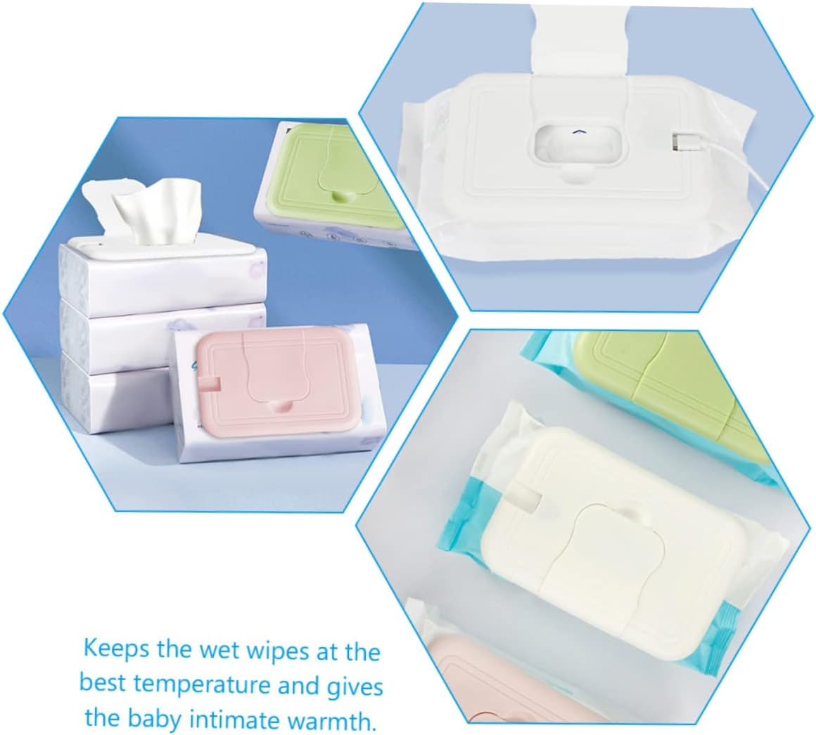 SECFOU Wipes Warmer for Wet Tissues Dispenser Portable Wipes Case Temperature Control for Diaper Changing Scenario