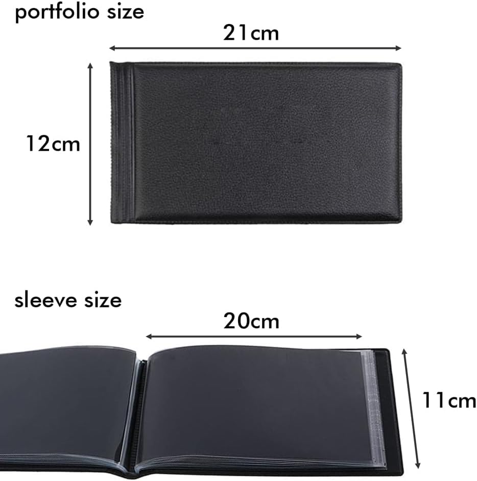 Banknotes Album Collection Storage Currency Holder Pocket Paper Money (Black) - Blue image number 5