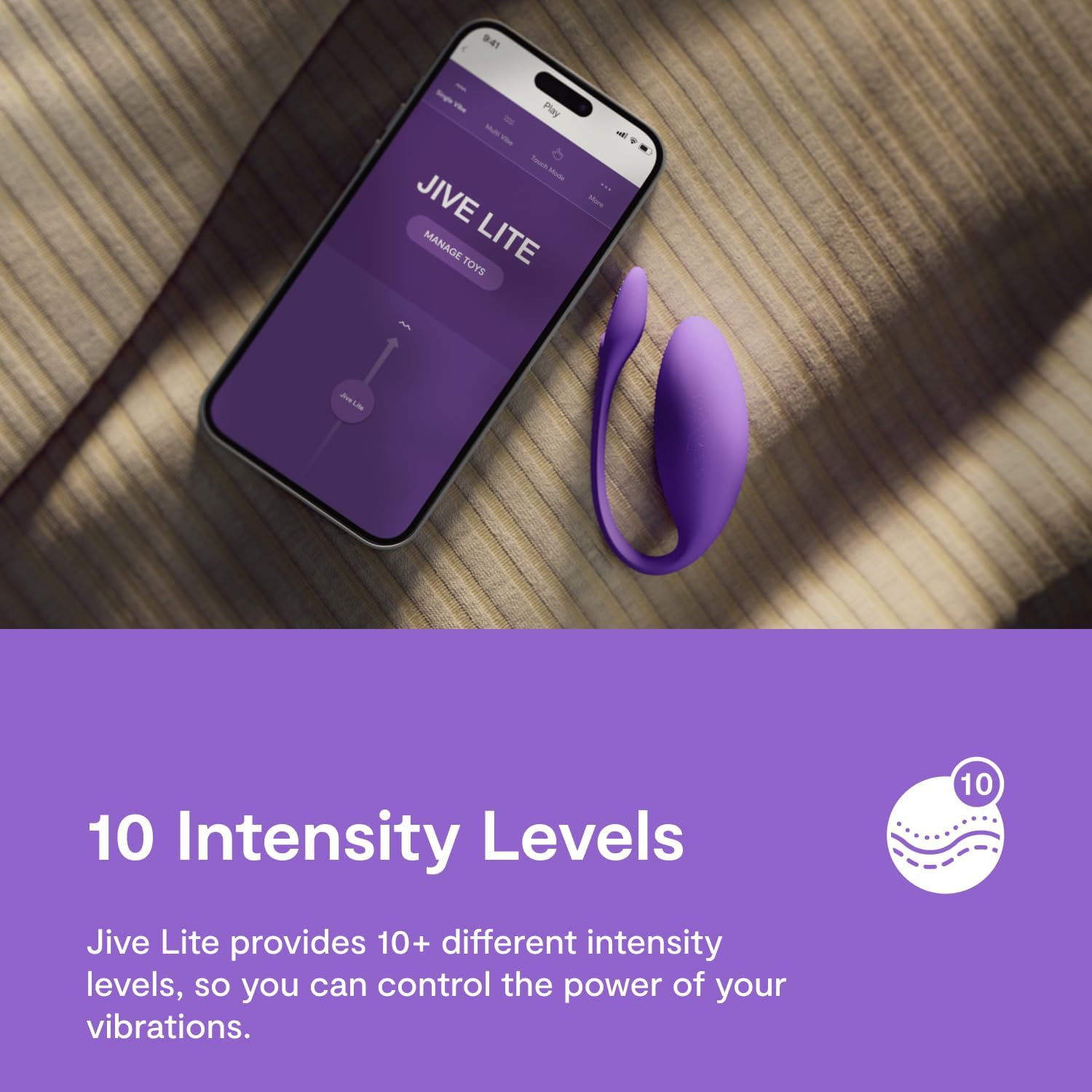 We-Vibe Jive Lite Wearable G-Spot Vibrator &ndash; Egg Vibrator &ndash; Vibrating Adults Sex Toy for Women & Couples &ndash; App Control &ndash; 10 Intensity Levels &ndash; Waterproof &ndash; Rechargeable image number 5