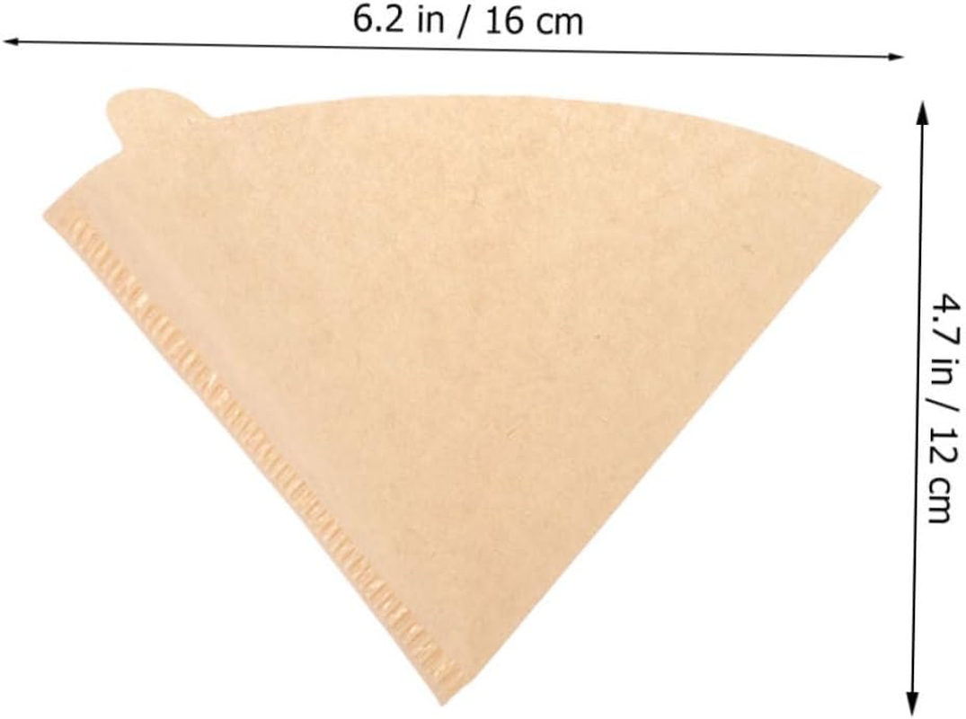UKCOCO 100Pcs Cone Coffee Filters Paper Set Espresso Filters for Coffee Makers for Brewing Tea Easy to Use Fits Drippers Enhance Flavor image number 6